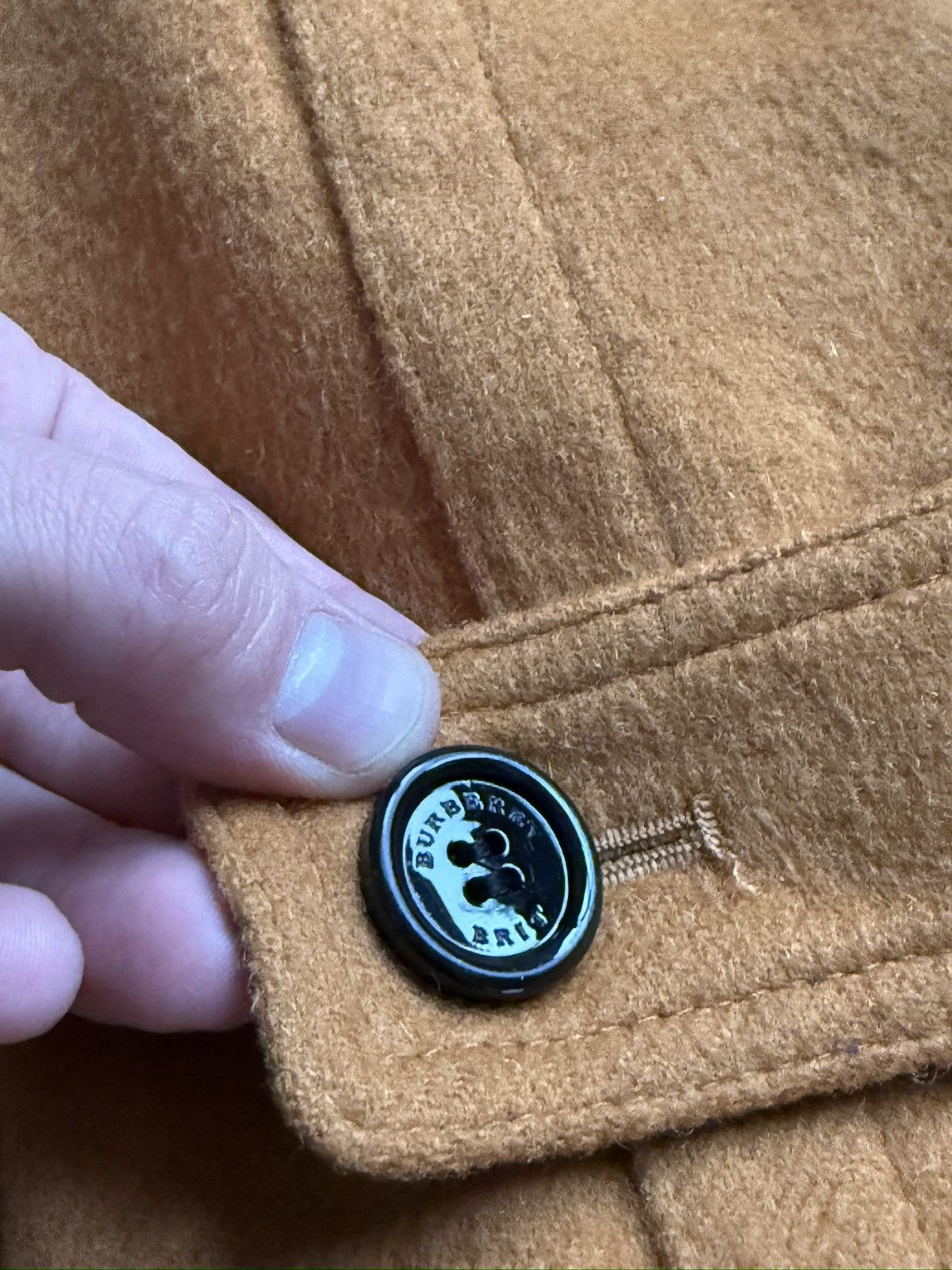 Burberry Coat Jacket Wool100% Burberry Brit with fur of raccoon Size L / US 10 / IT 46 - 12 Thumbnail