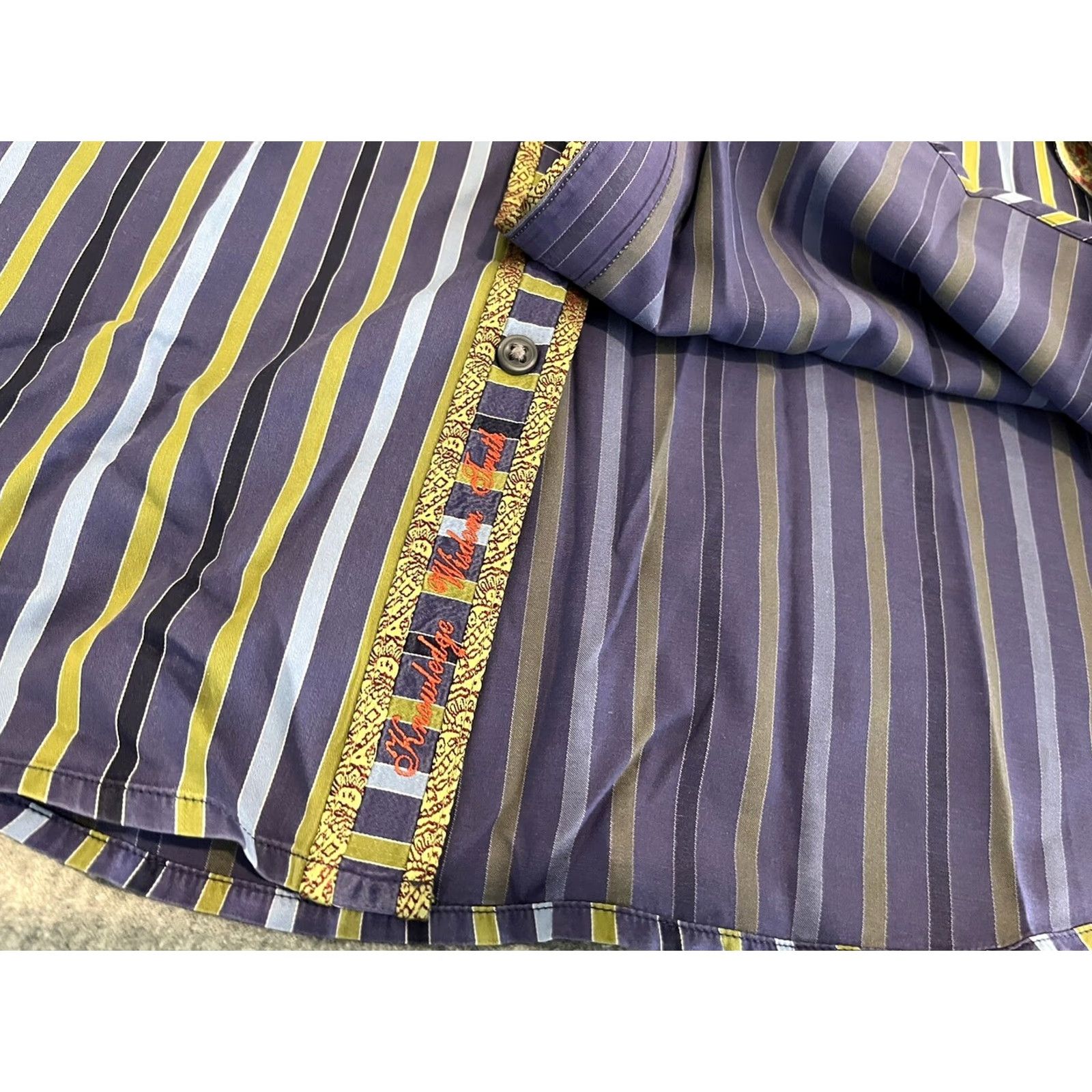 Robert Graham Robert Graham Striped Long Sleeve Button-Up Shirt Mens Large Multicolor Casual Shirt Size US L / EU 52-54 / 3 - 3 Thumbnail