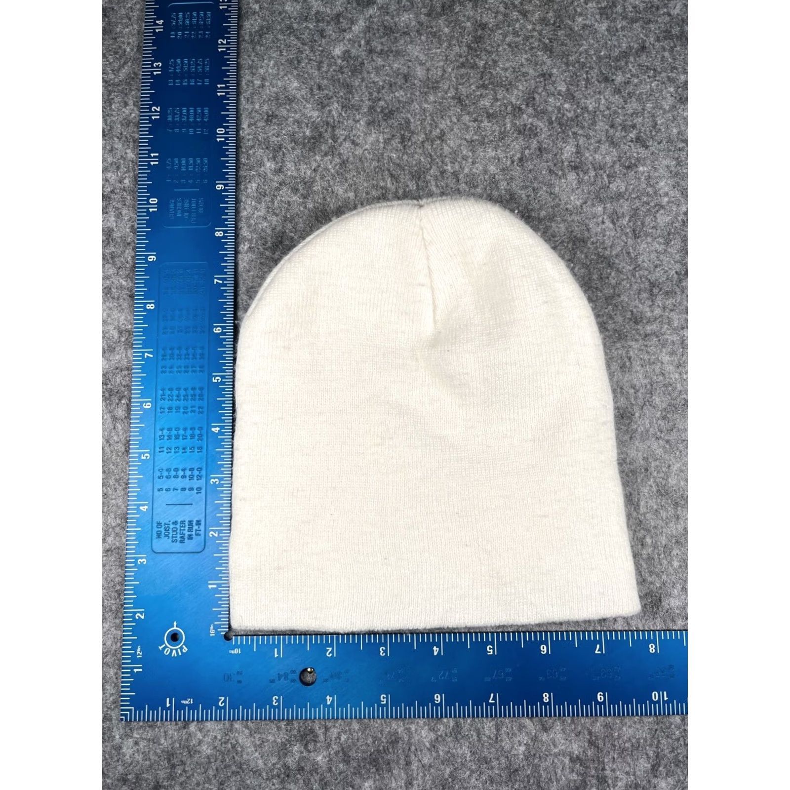 Vintage Apollo USA Beanie Adult One Size White 100% Acrylic Ski Camp Outdoors Knit Beanie Mens Womens Unisex Accessories Size ONE SIZE - 3 Thumbnail