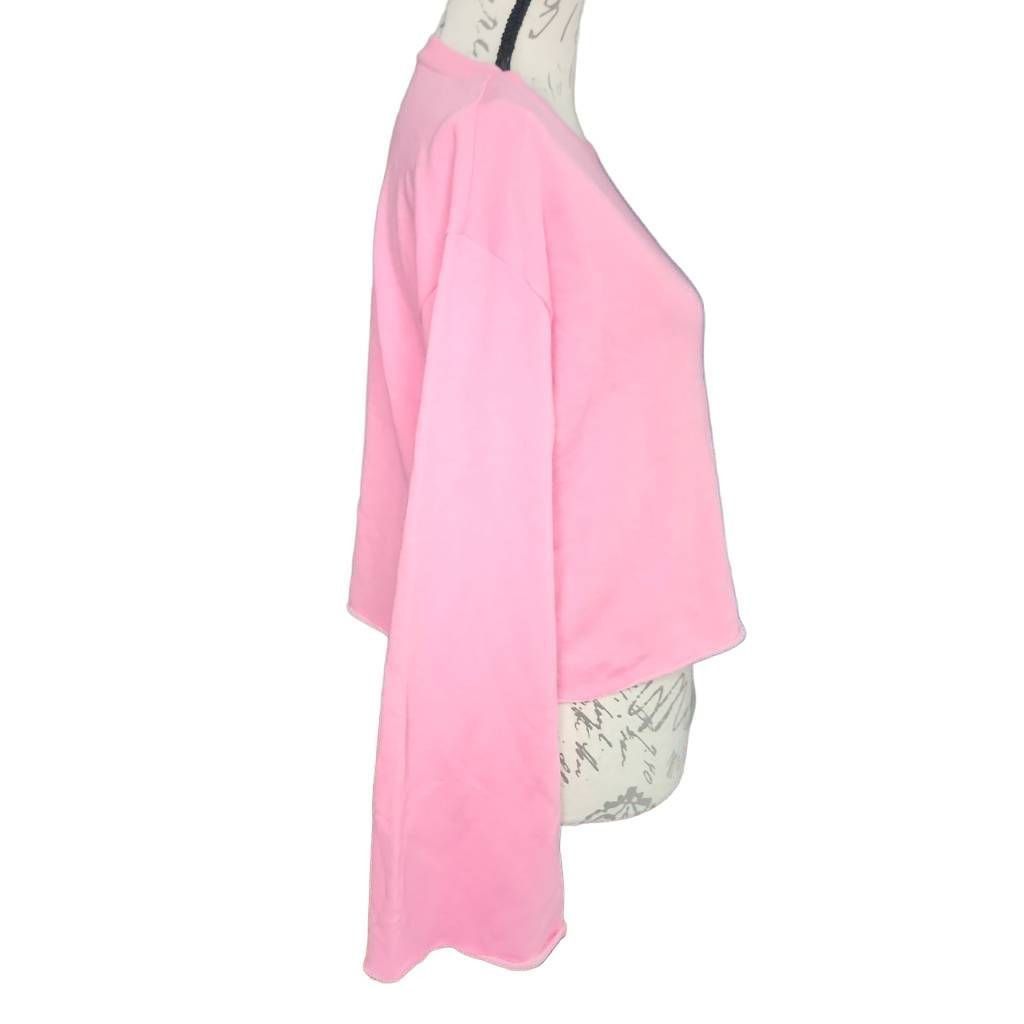 H&M Divided H&M Women's Size XS Pink Crop Sweatshirt Size XS / US 0-2 / IT 36-38 - 5 Thumbnail