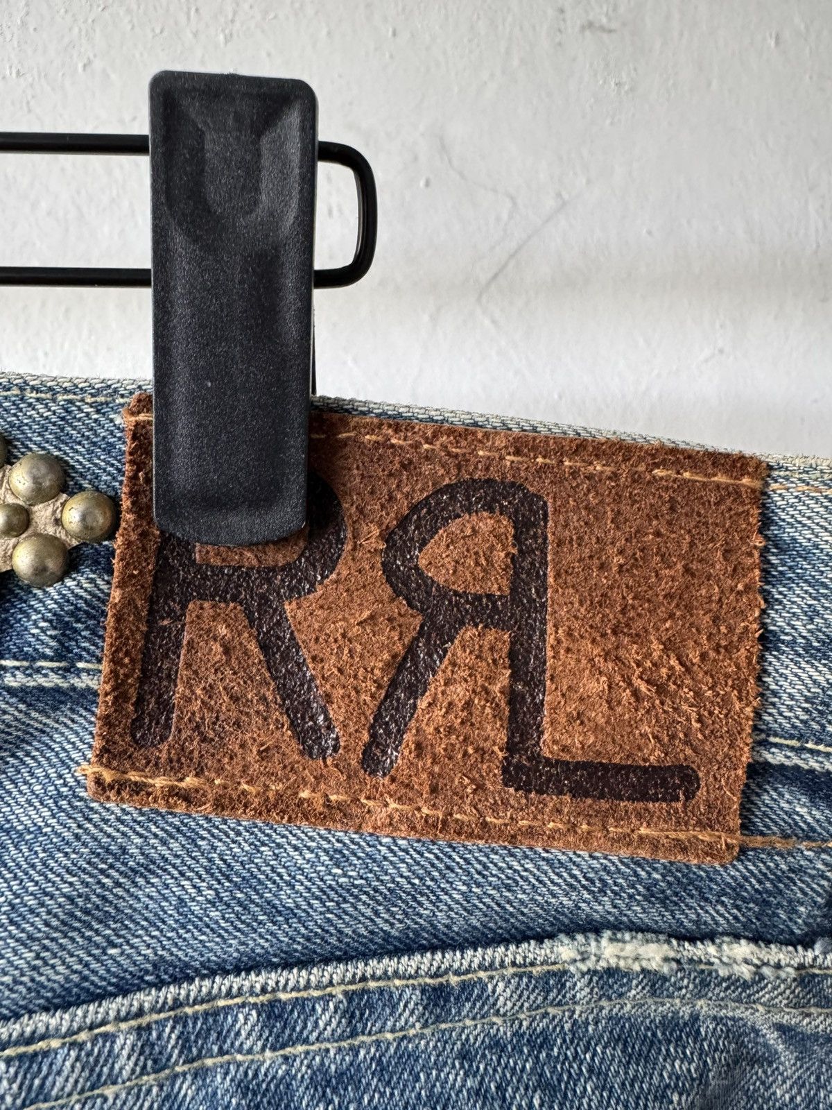 Ralph Lauren 2006 RRL 1/1 Moonshine Wash Lapidary Gemstone Selvedge Denim Size US 35 - 19 Thumbnail