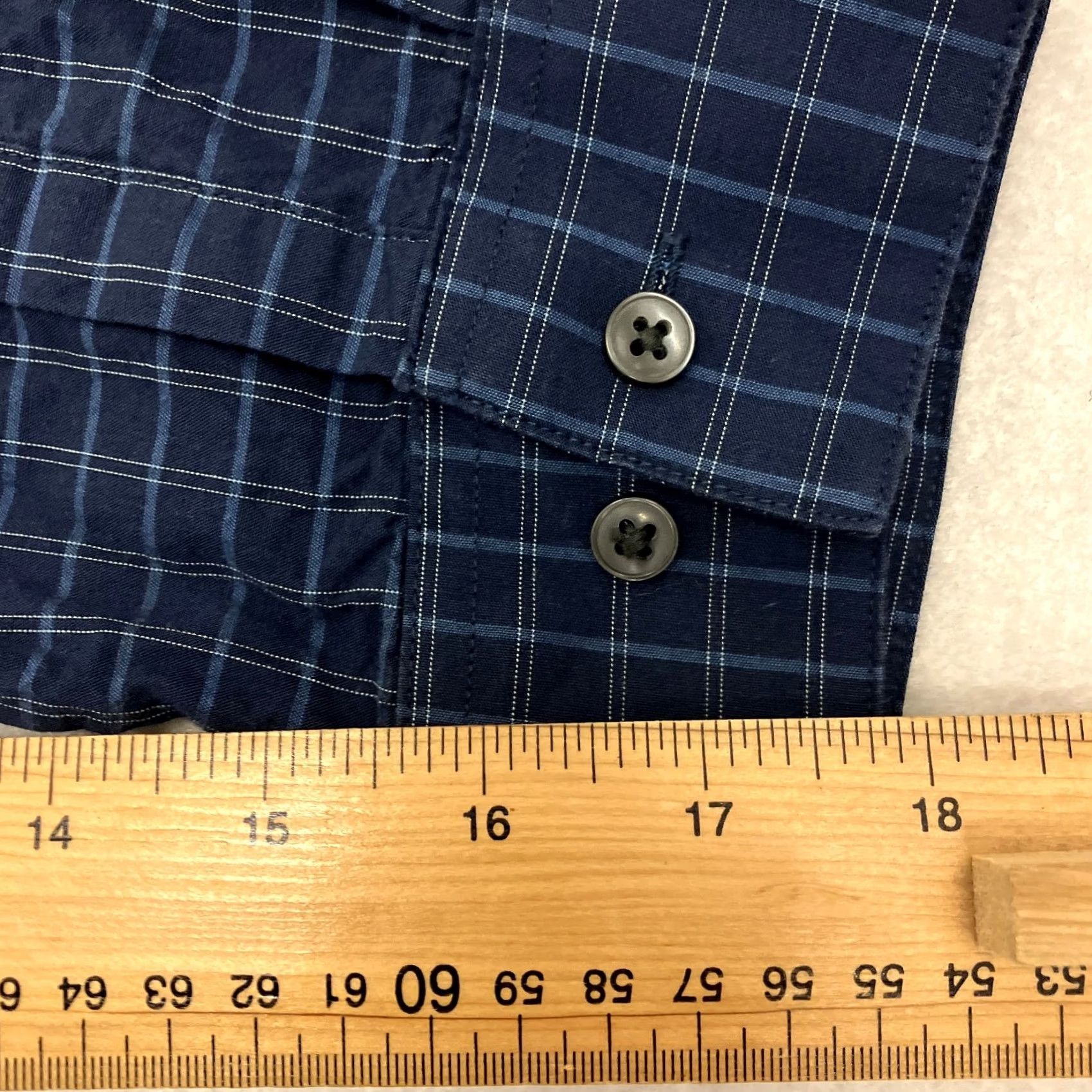 Calvin Klein Calvin Klein Shirt Mens XL Blue Check Slim Fit Long Sleeve Cotton Size US XL / EU 56 / 4 - 8 Thumbnail