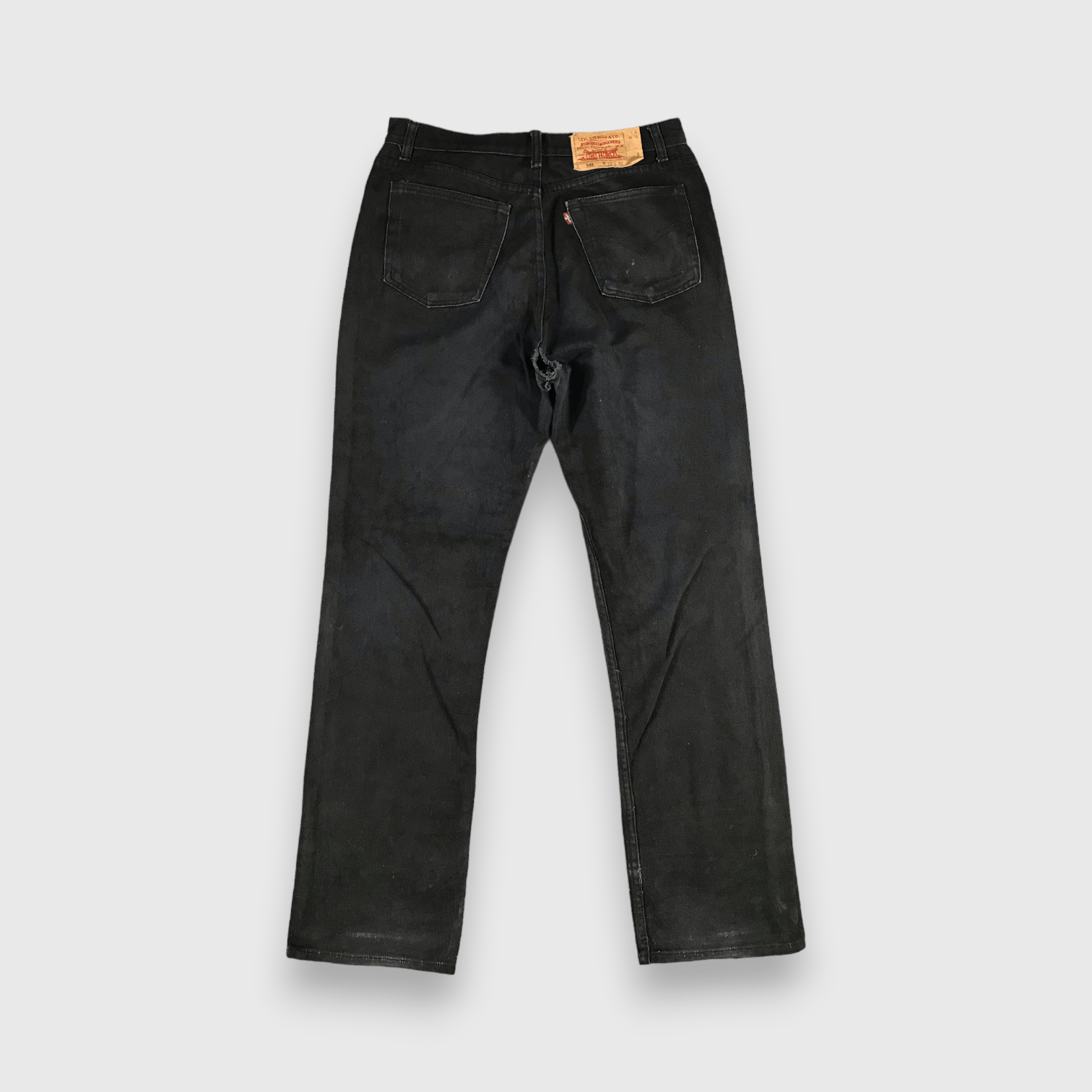 Levi's 90s Vintage Distress Levis 501 Jeans-J1457 Size US 32 / EU 48 - 2 Thumbnail