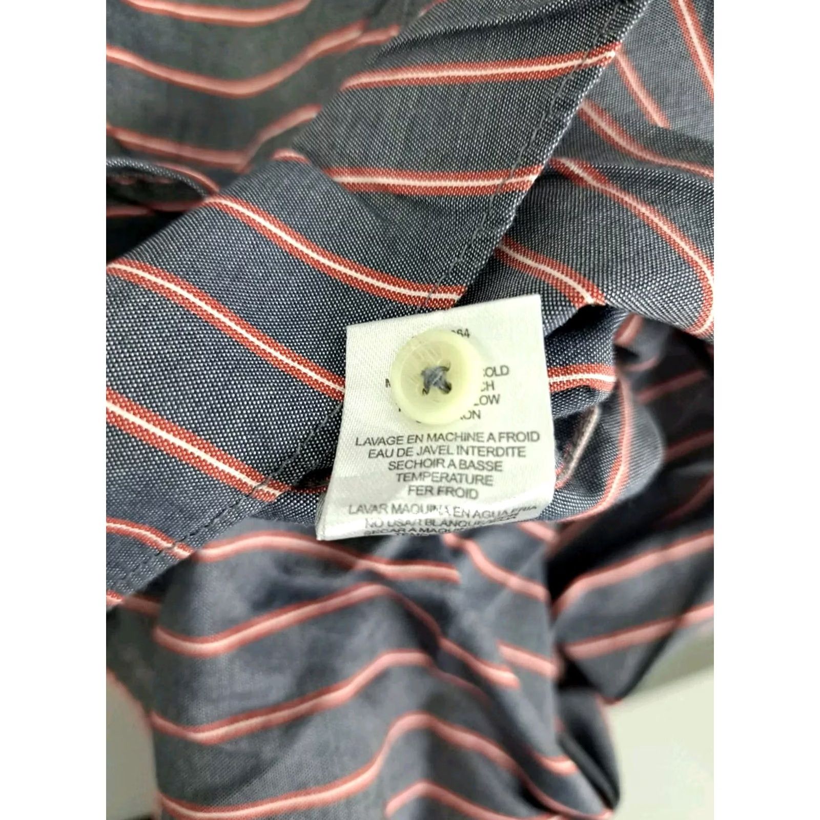 RVCA RVCA Shirt Men's Regular Long Sleeve Striped Button-Up XL Multicolor Size US XL / EU 56 / 4 - 8 Thumbnail
