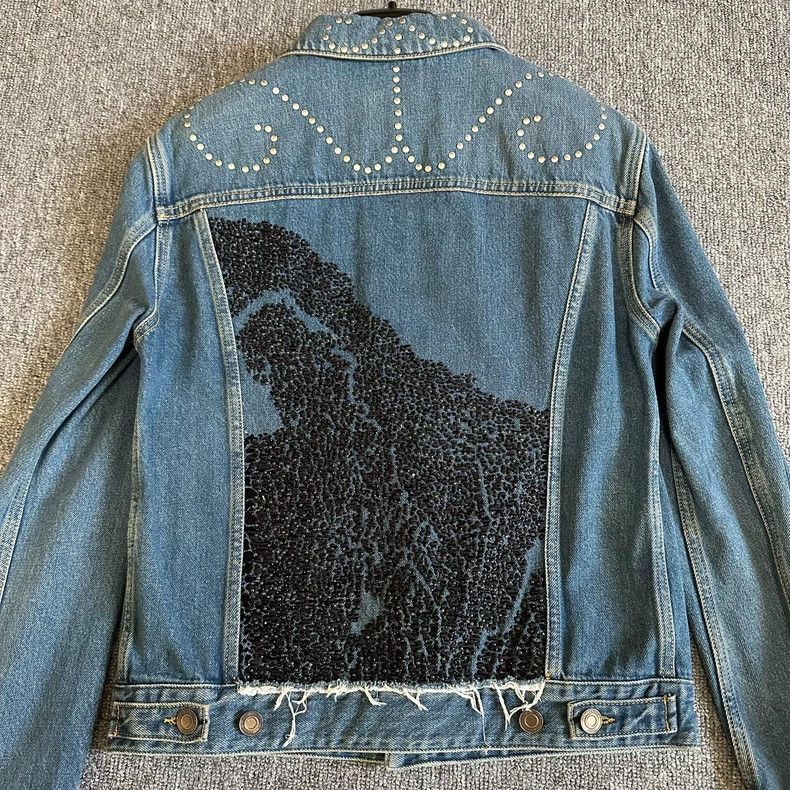 Saint Laurent Paris saint laurent blue studded denim jacket-2507 Size US S / EU 44-46 / 1 - 2 Thumbnail