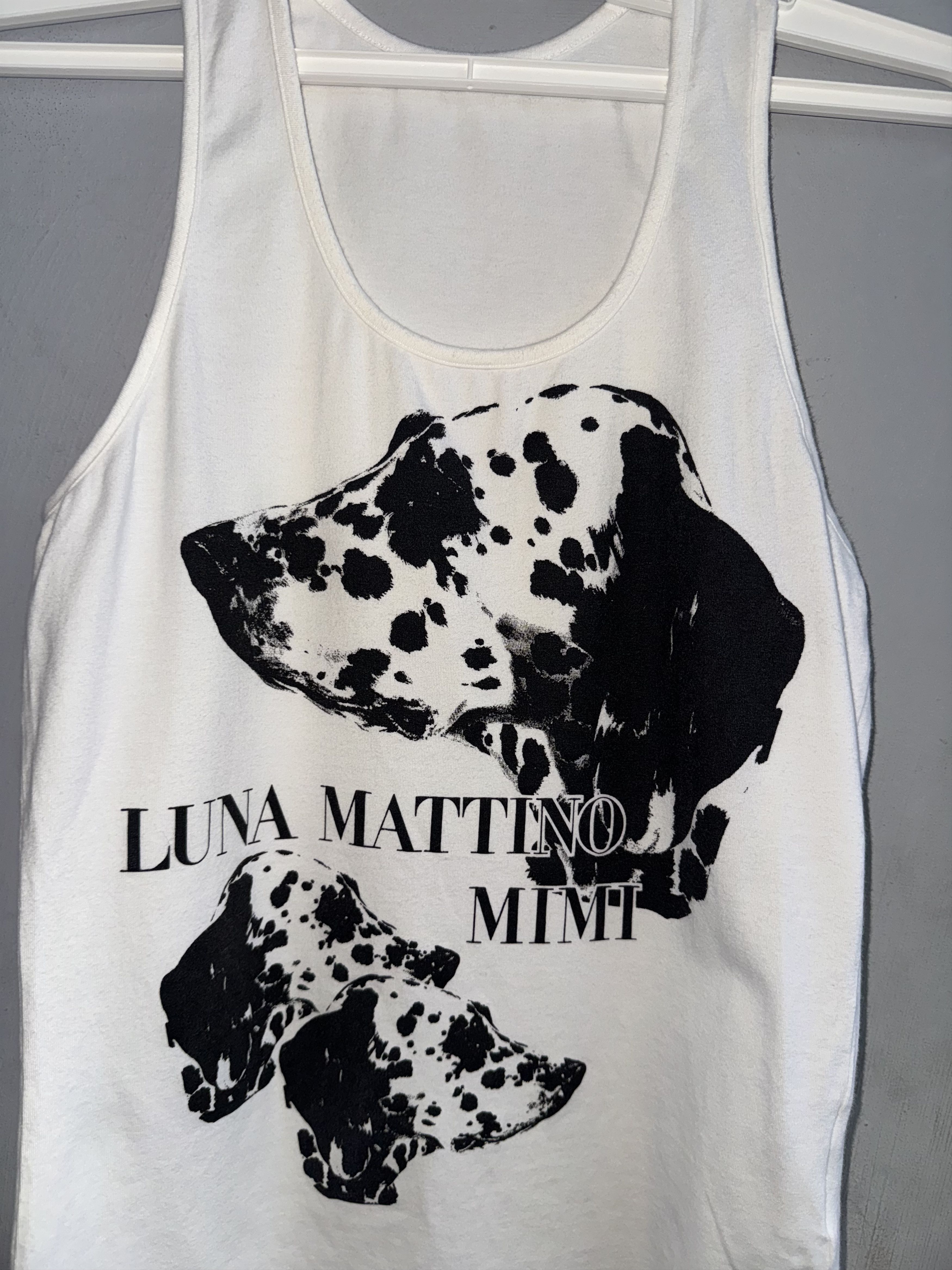 Designer × Japanese Brand Luna Mattino Dalmatian Dog Sleeveless Tank Top Size L / US 10 / IT 46 - 2 Thumbnail