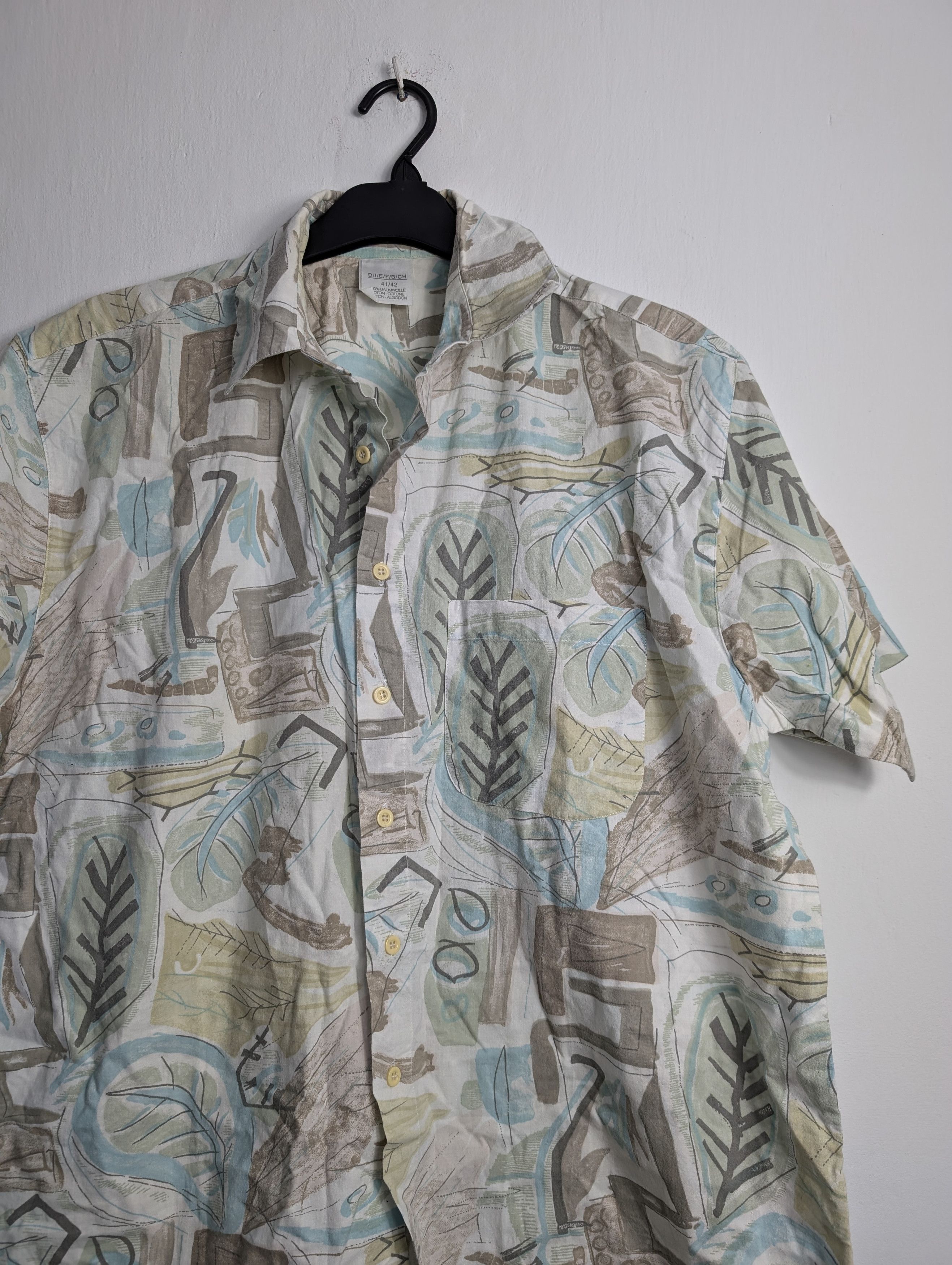 Vintage Vintage Y2K Hawaiian Shirt - Summer Floral Palm Tree Print Size US L / EU 52-54 / 3 - 2 Thumbnail