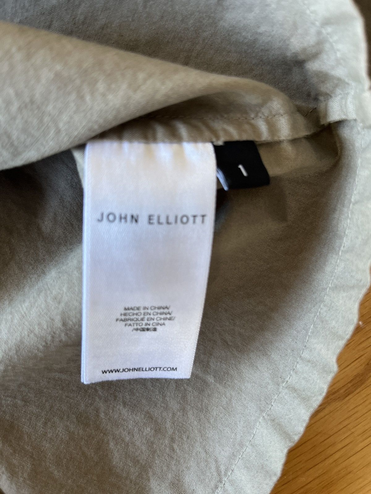 John Elliott Cotton Himalayan Work Shirt - Tan - Size 1 (Small) Size US S / EU 44-46 / 1 - 8 Thumbnail