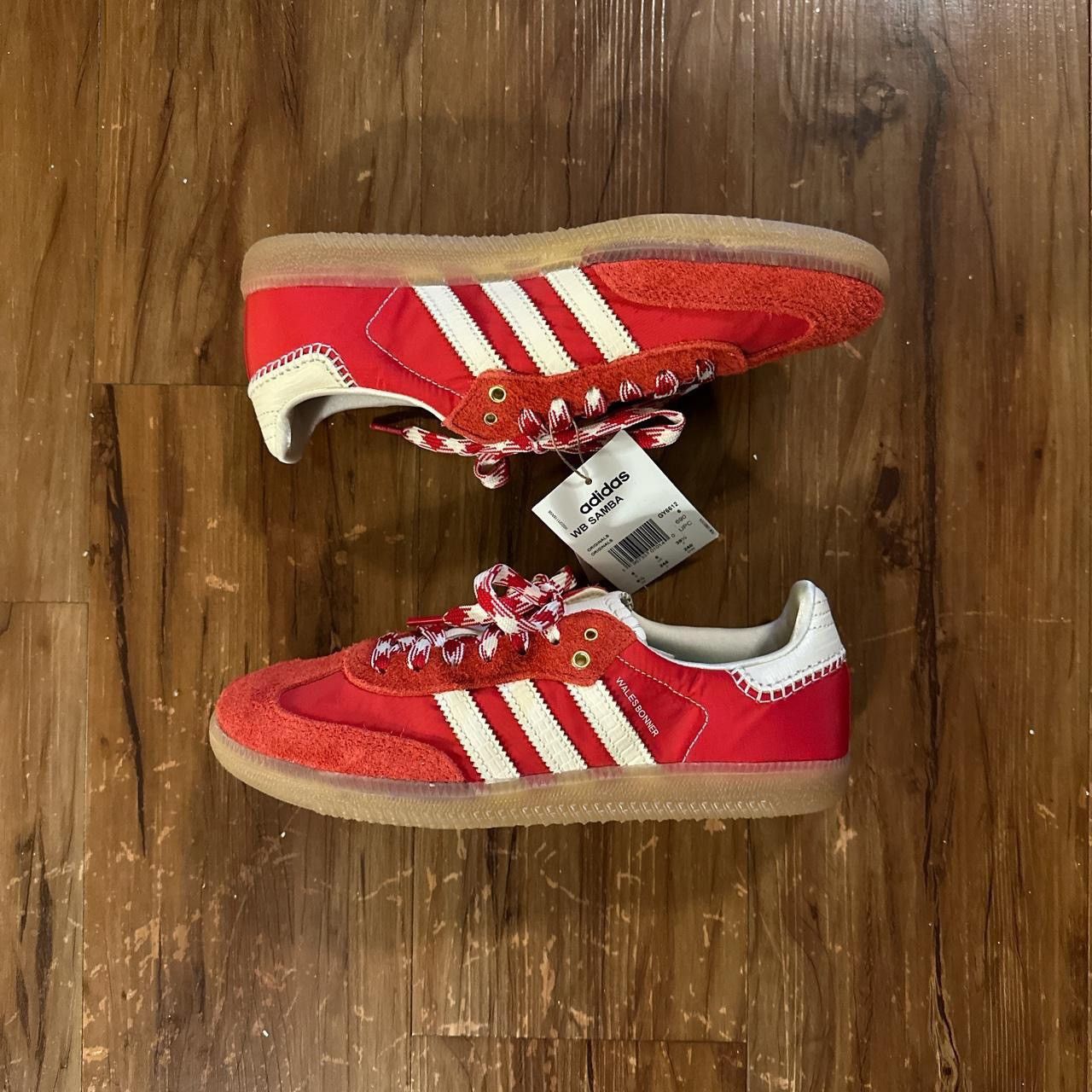 Pre-owned Adidas X Wales Bonner Red White Samba Shoes
