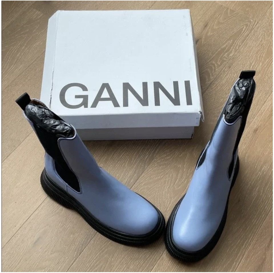 Other GANNI Chelsea Creeper Platform Boot Brunnera Blue 44 NIB Size US 10.5 / EU 43-44 - 4 Thumbnail