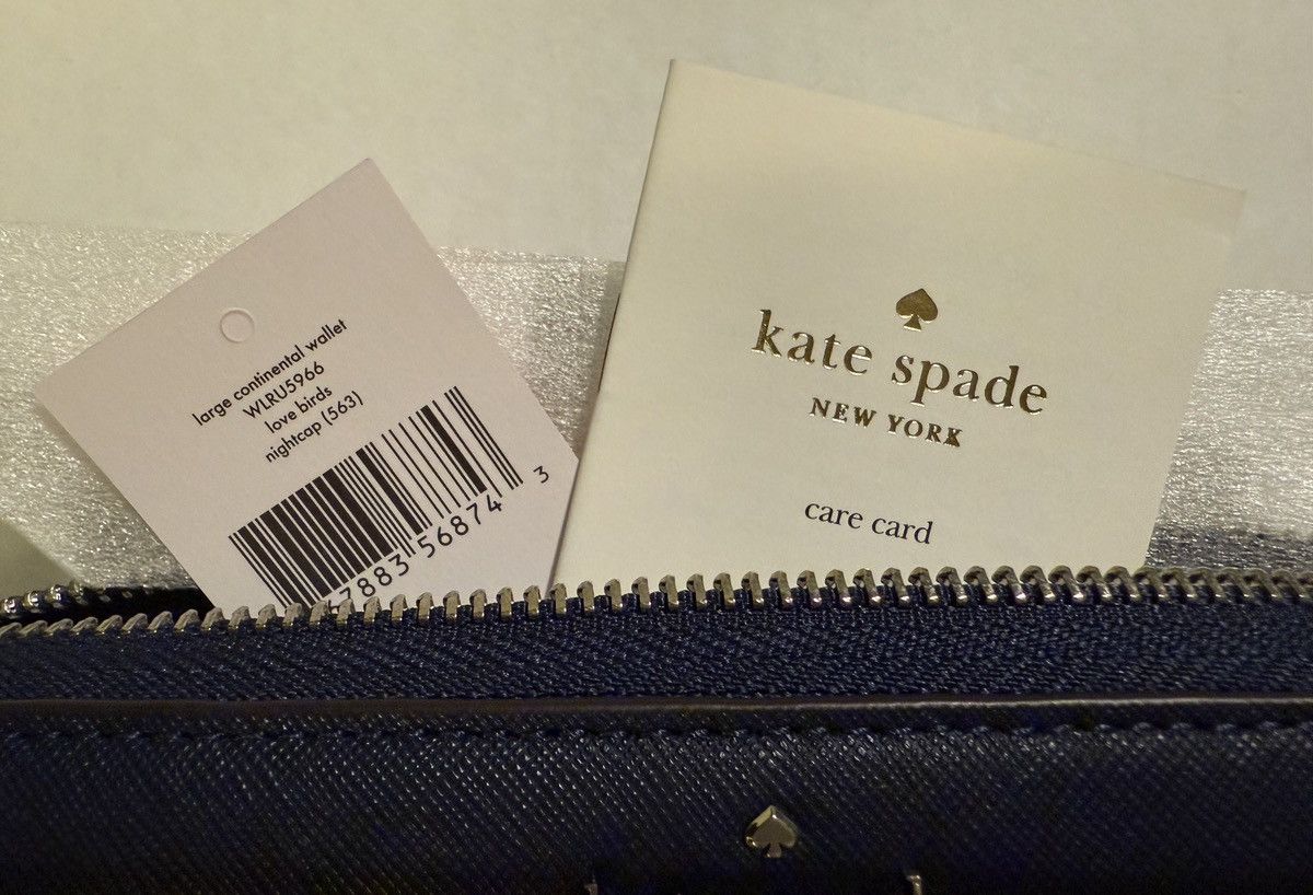 Kate Spade Kate Spade Limit Edition Navy Continental Love Birds Wallet Size ONE SIZE - 6 Thumbnail