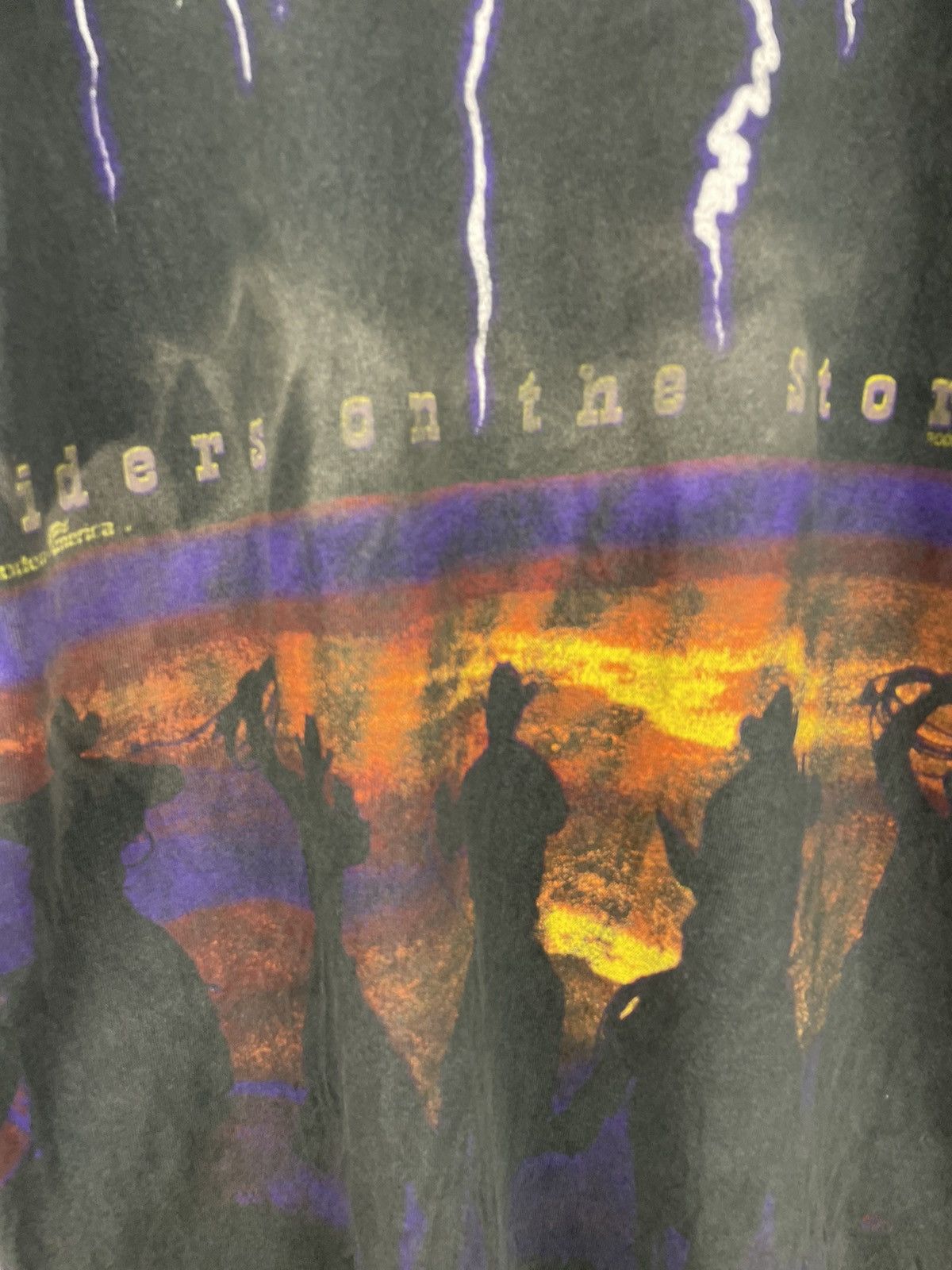 Lightning Bolt Vintage 90s Riders on the Storm AOP lightning t shirt Size US L / EU 52-54 / 3 - 11 Thumbnail