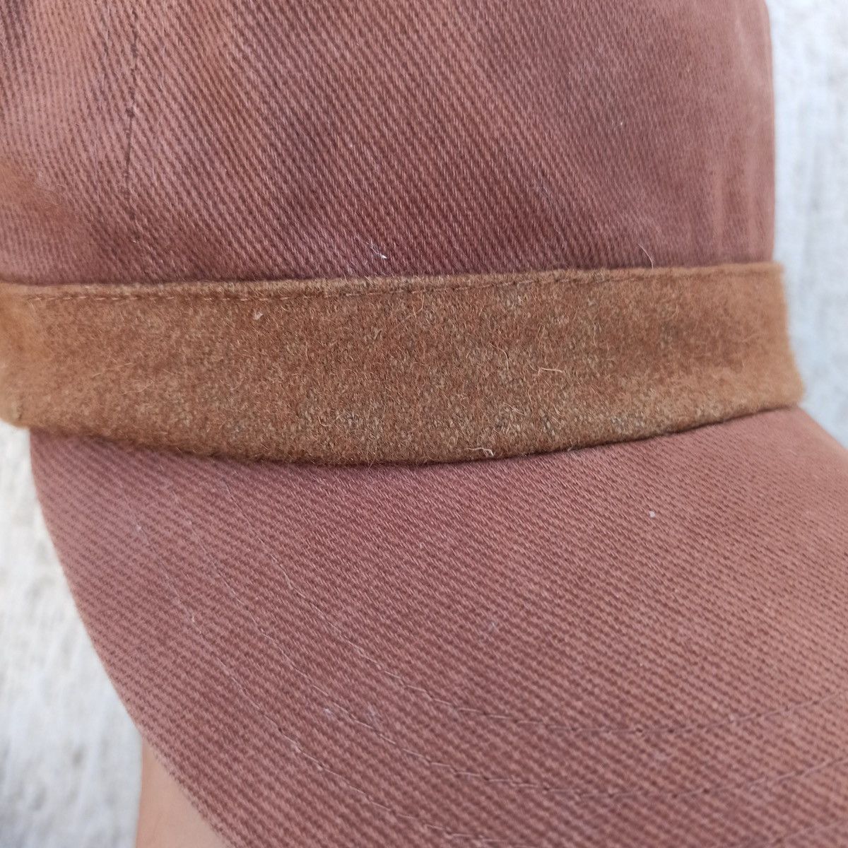Global Work × Japanese Brand newsboy mix patrol hat with leather adjust by global work Size ONE SIZE - 8 Thumbnail