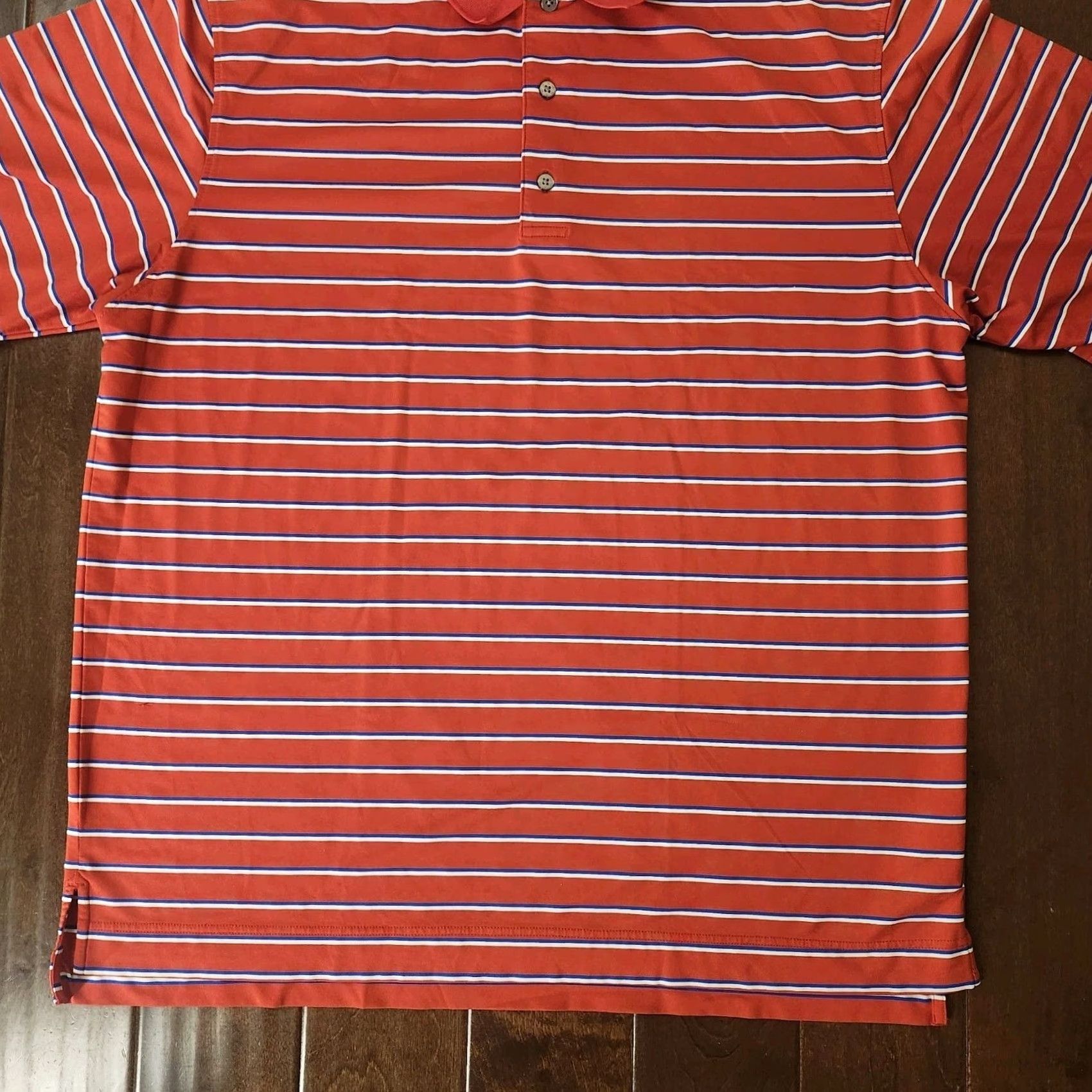 Footjoy Footjoy Polo Shirt Mens 2XL Red Striped Performance Golf Activewear Top Size US XXL / EU 58 / 5 - 3 Thumbnail