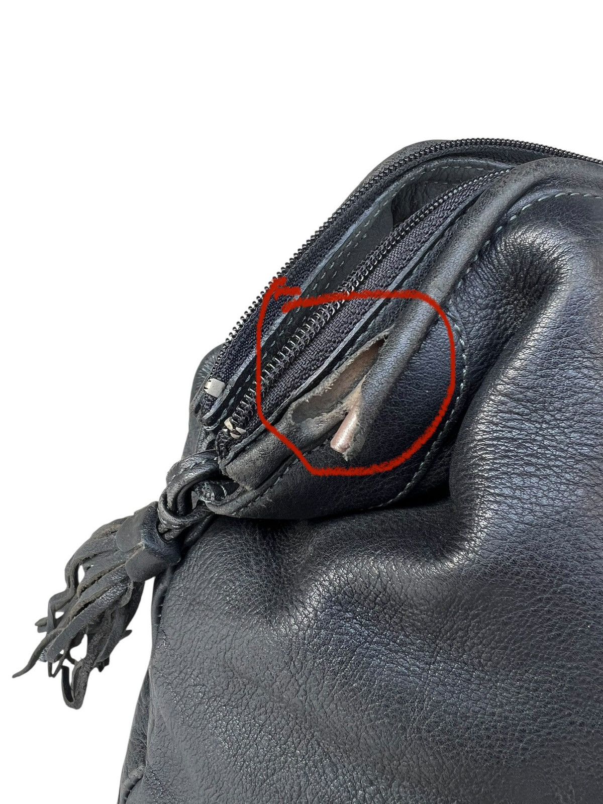 Porter IBIZA Japan Distressed Patina Black Leather Doctor Bag Size ONE SIZE - 21 Thumbnail