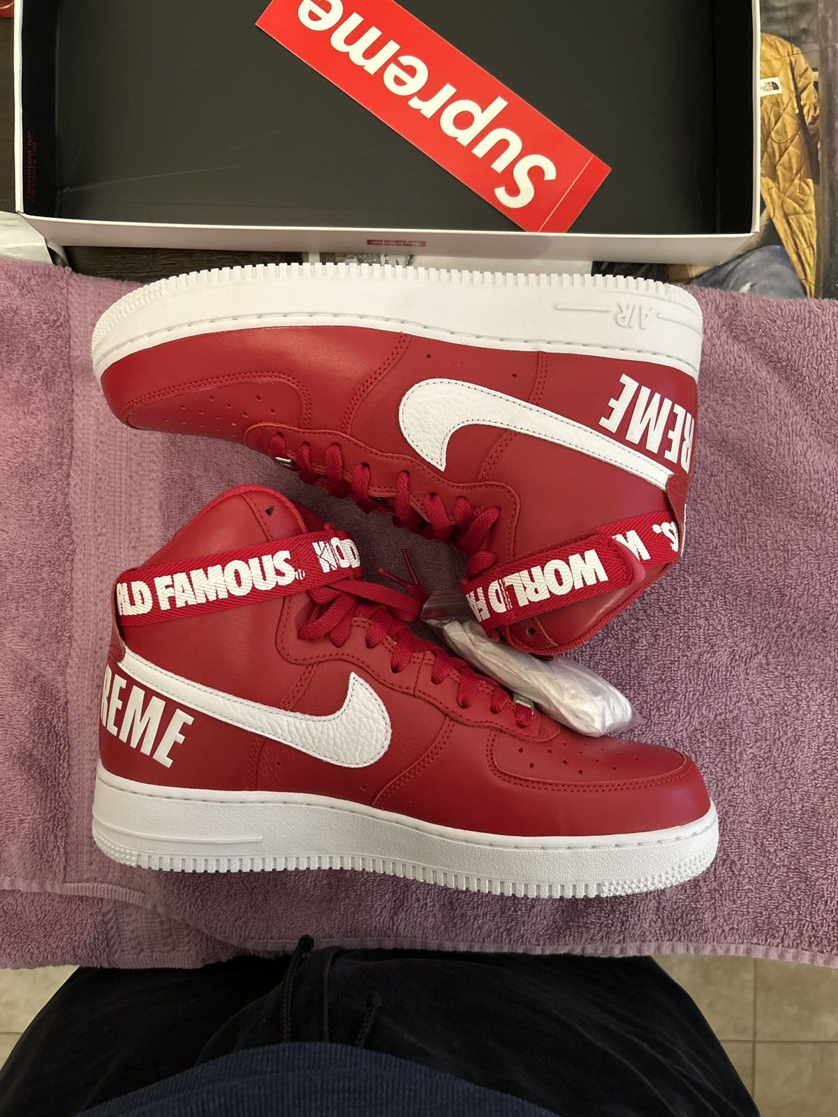 Nike × Supreme NIKE AIR FORCE 1 HIGH SUPREME SP Size US 10.5 / EU 43-44 - 2 Thumbnail