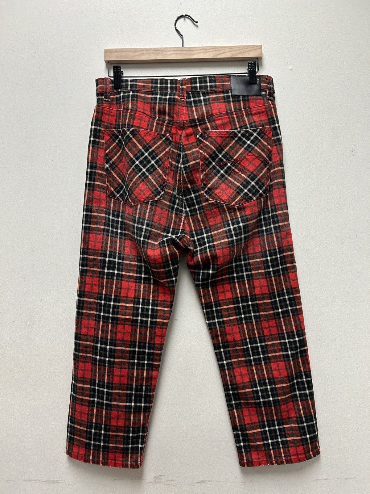 R13 NWT! Tailored Drop Crotch Plaid Pants Size US 30 / EU 46 - 3 Thumbnail