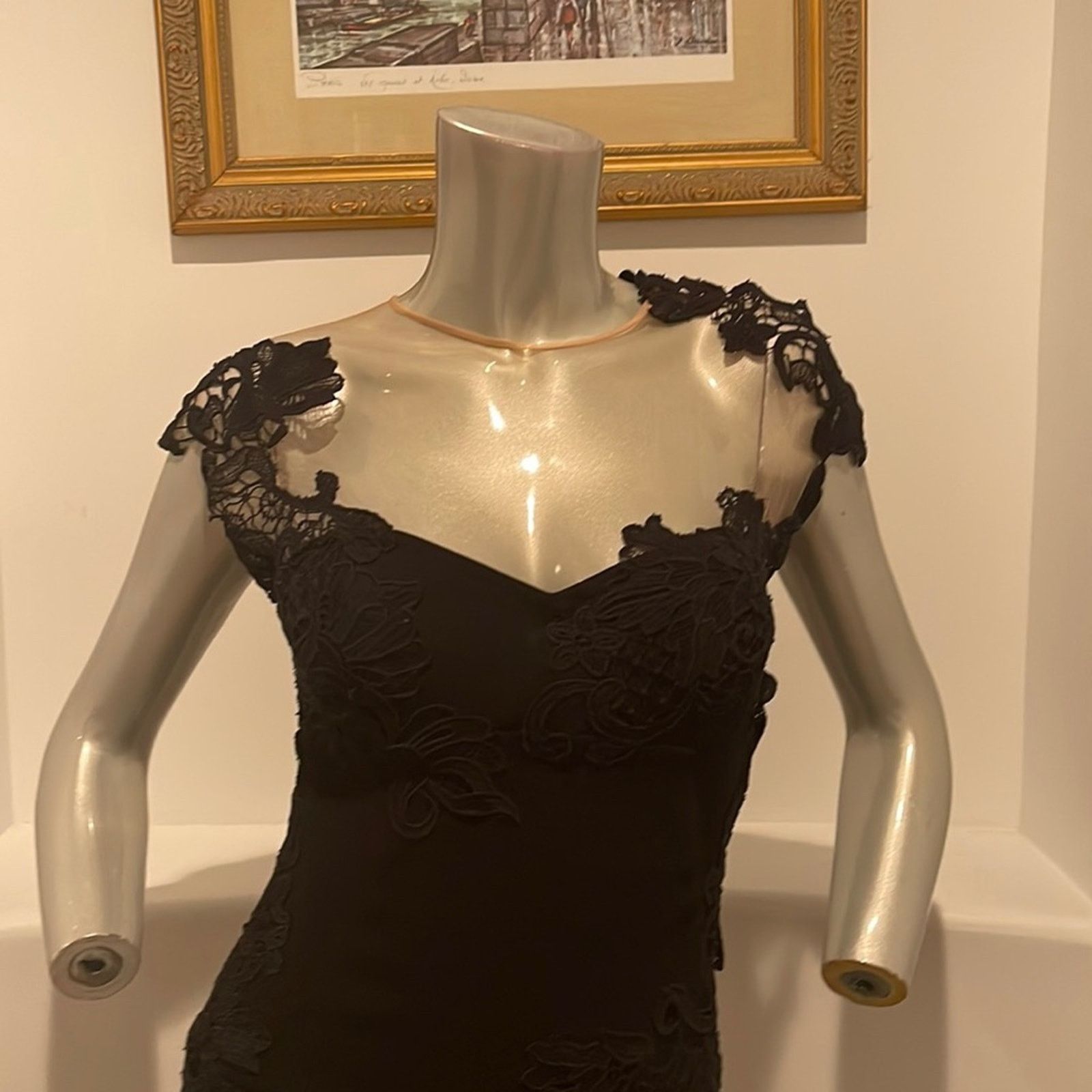 Ermanno Scervino ERMANNO SCERVINO Black Corset Dress Cocktail Designer IT42 Size M / US 6-8 / IT 42-44 - 7 Thumbnail