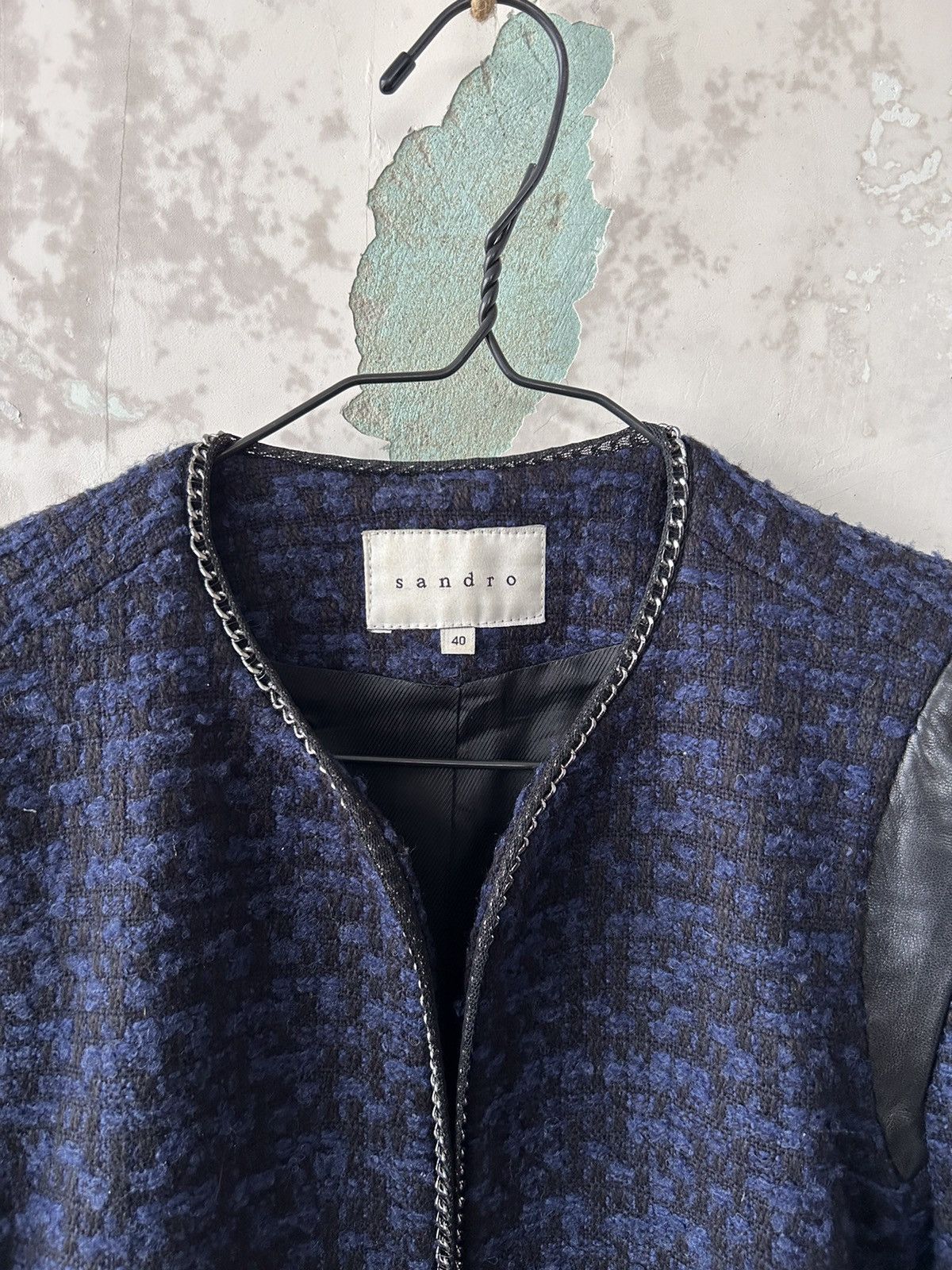 Sandro Sandro Paris Tweed Blazer Jacket Size M / US 6-8 / IT 42-44 - 5 Thumbnail