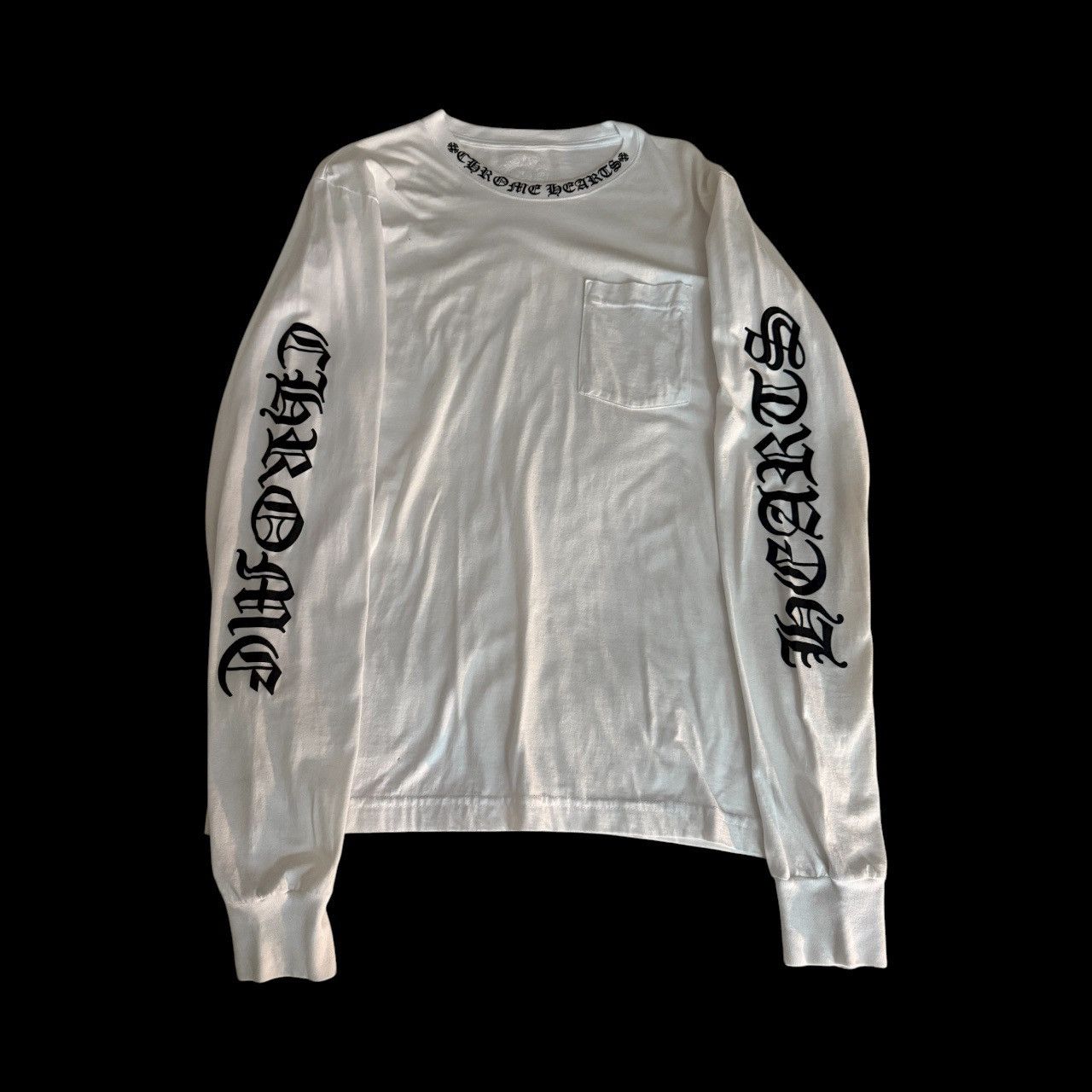 Chrome Hearts Chrome Hearts Neck Logo Long Sleeve T-Shirt | Grailed