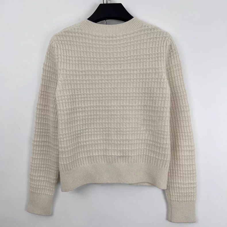 Chanel Chanel Beige three-dimensional relief flower knitted sweat Size XS / US 0-2 / IT 36-38 - 2 Thumbnail