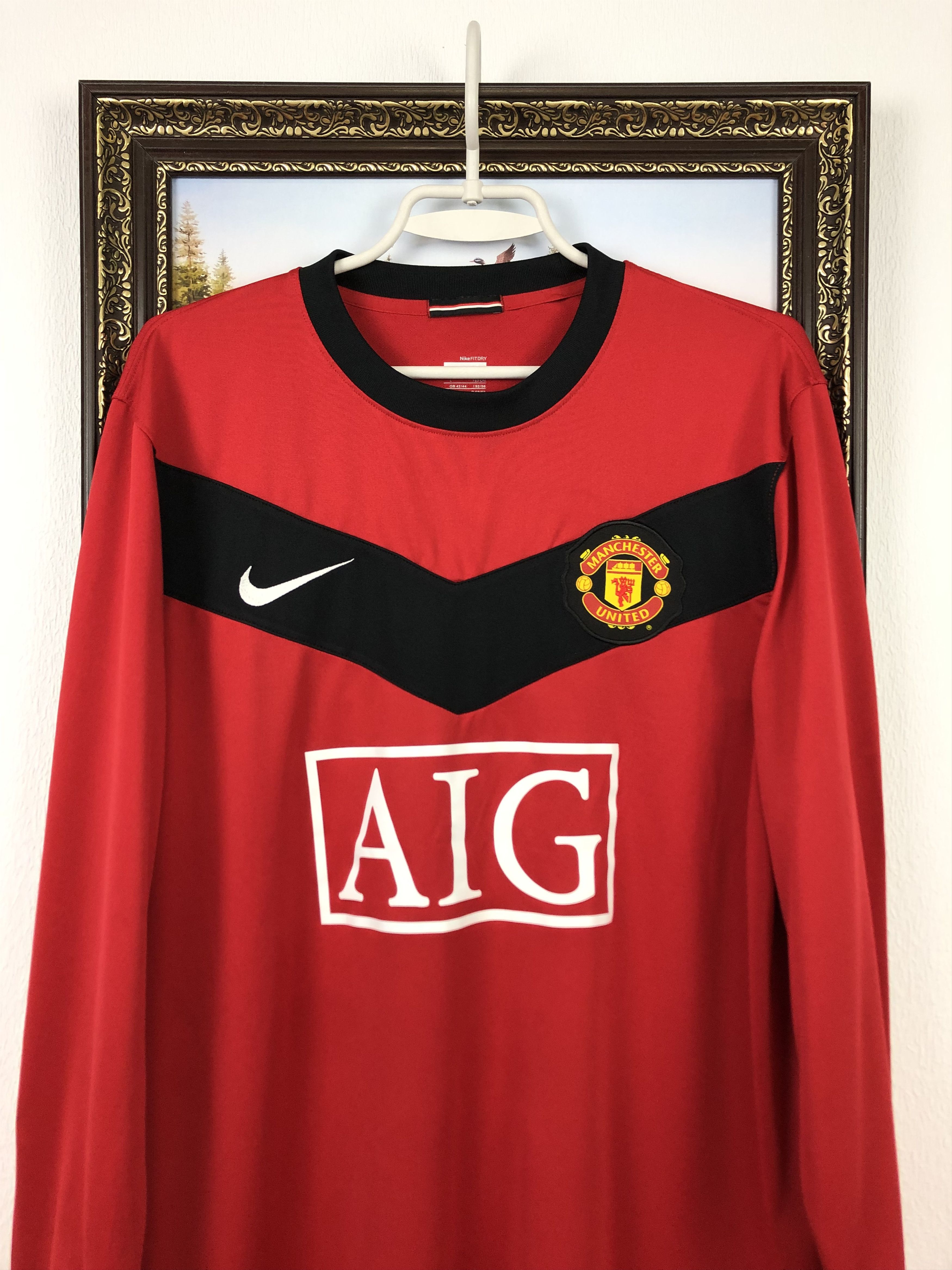 Nike Manchester United 2009 Shirt Nike #7 Owen Long Sleeve Size US L / EU 52-54 / 3 - 4 Thumbnail