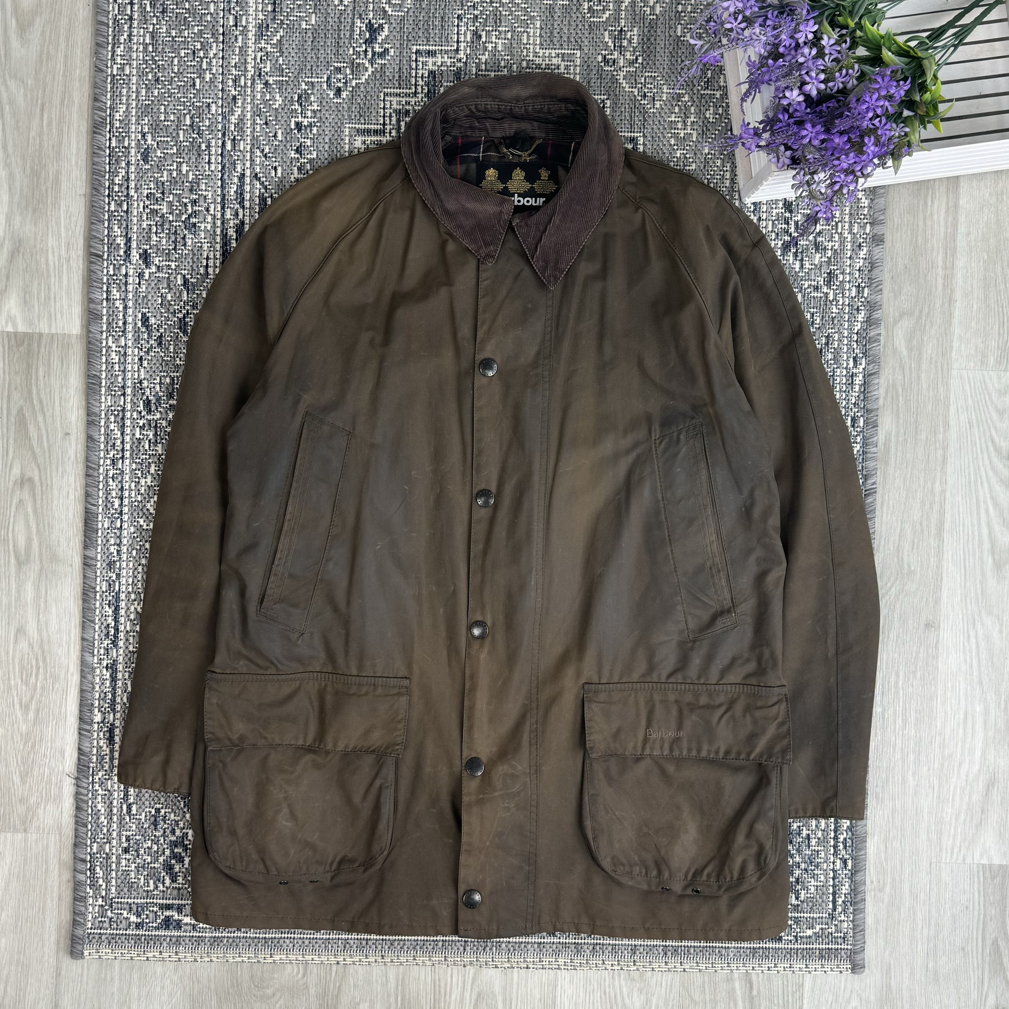 Barbour Vintage BARBOUR BRISTOL WAX BROWN JACKET MWX0086OL71 SIZE L Grailed