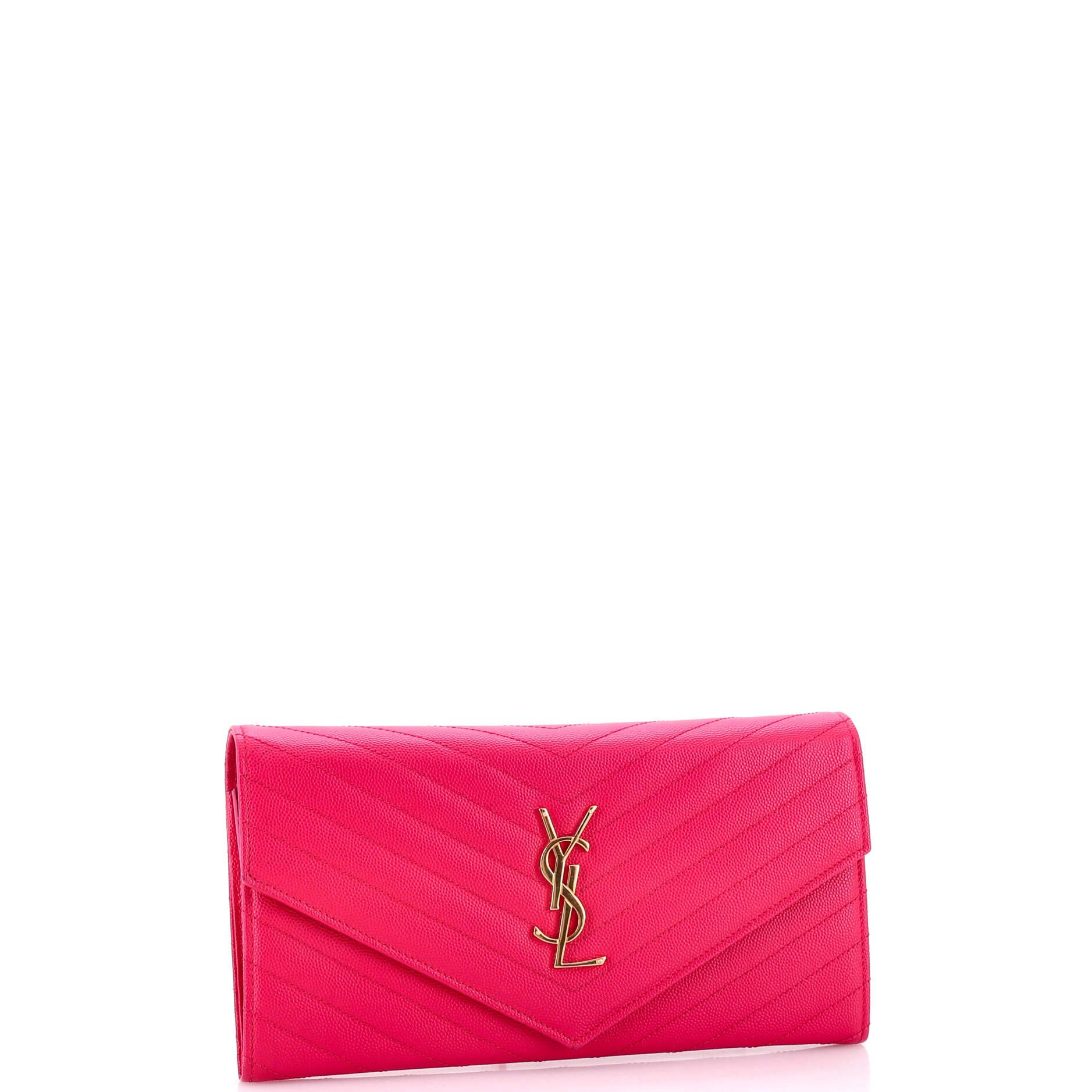Saint Laurent Paris Classic Monogram Flap Document Organizer Wallet Matelasse Ch Size ONE SIZE - 1 Thumbnail