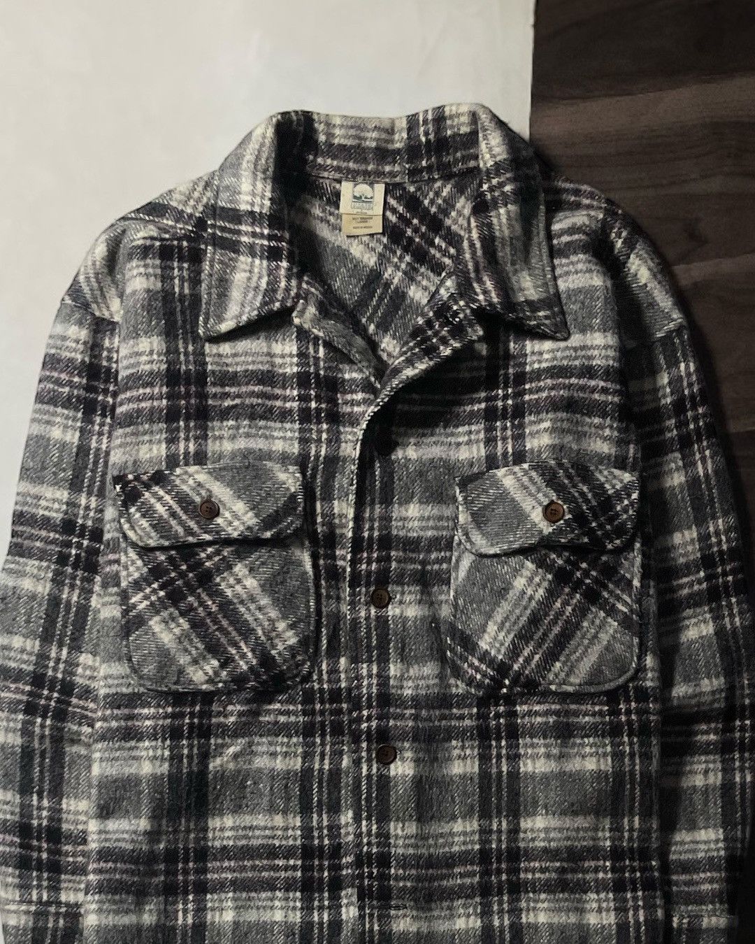 OAK FLANNEL SHIRT WOOL OAK POINTE SIZE L OVERSIZED Size US XXL / EU 58 / 5 - 2 Thumbnail
