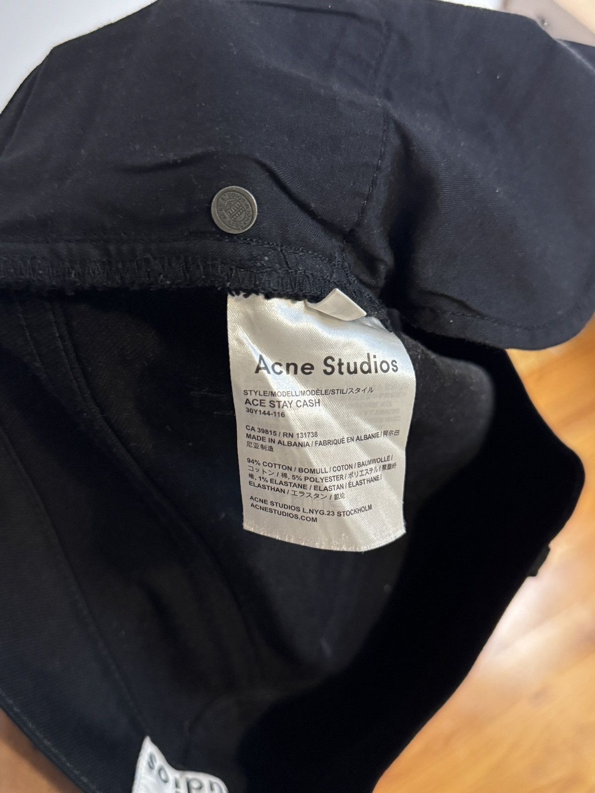 Acne Studios Acne Ace Stay Cash Denim Size US 29 - 4 Thumbnail