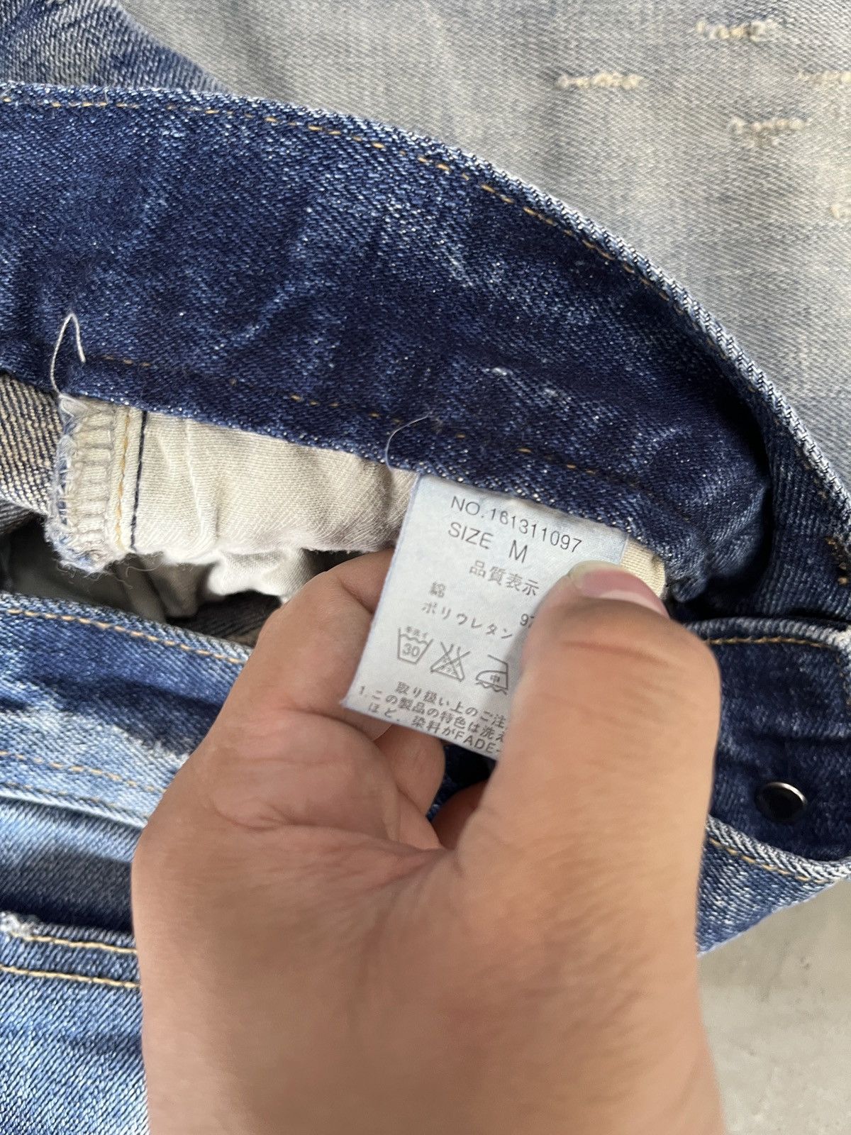 If Six Was Nine Midas 9 Whiskered Skinny Jeans Size US 31 - 9 Thumbnail