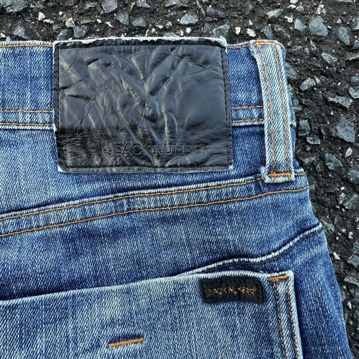 Japanese Brand VINTAGE BACK NUMBER RIPPED FADED JEAN DENIM PANTS Size US 31 - 12 Thumbnail