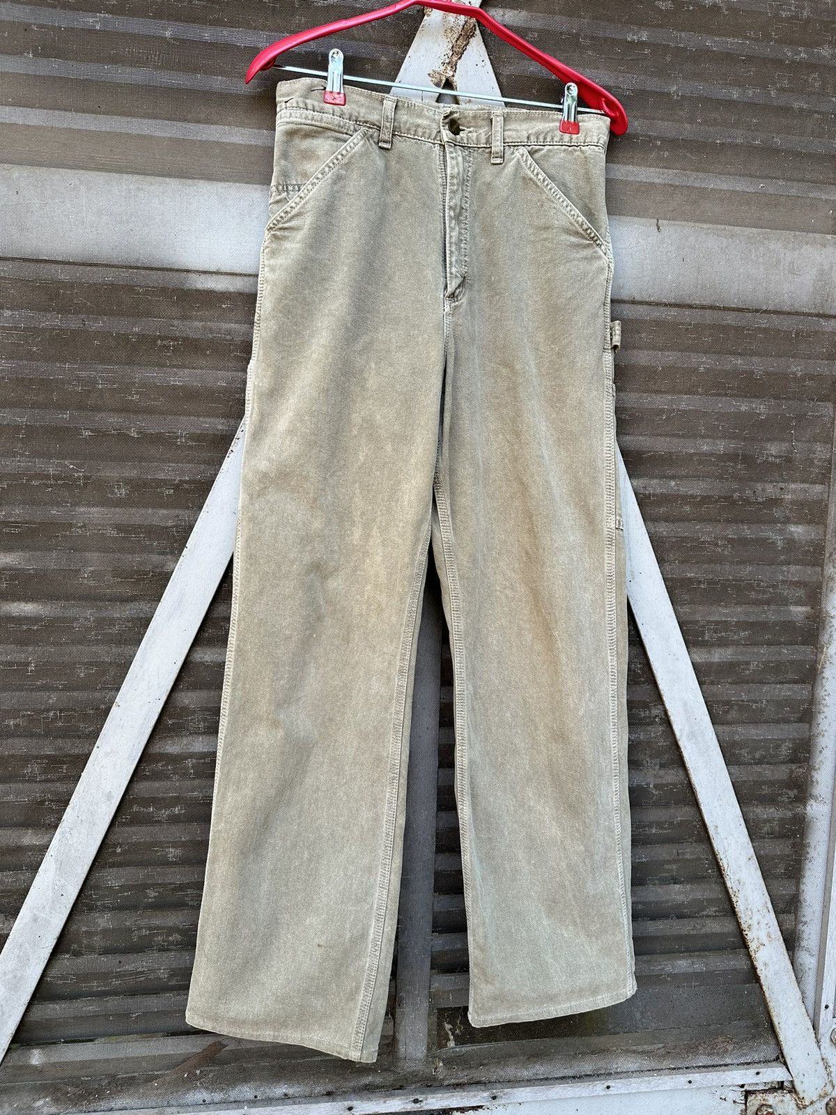 Carhartt 👹Vintage Carhartt Carpenter Khakis Pants Size US 27 - 8 Thumbnail