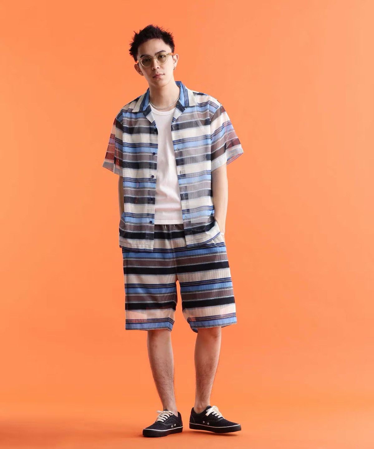 Schott Schott Camp Collar Mesh Summer Button Up Shirt Size US L / EU 52-54 / 3 - 5 Thumbnail