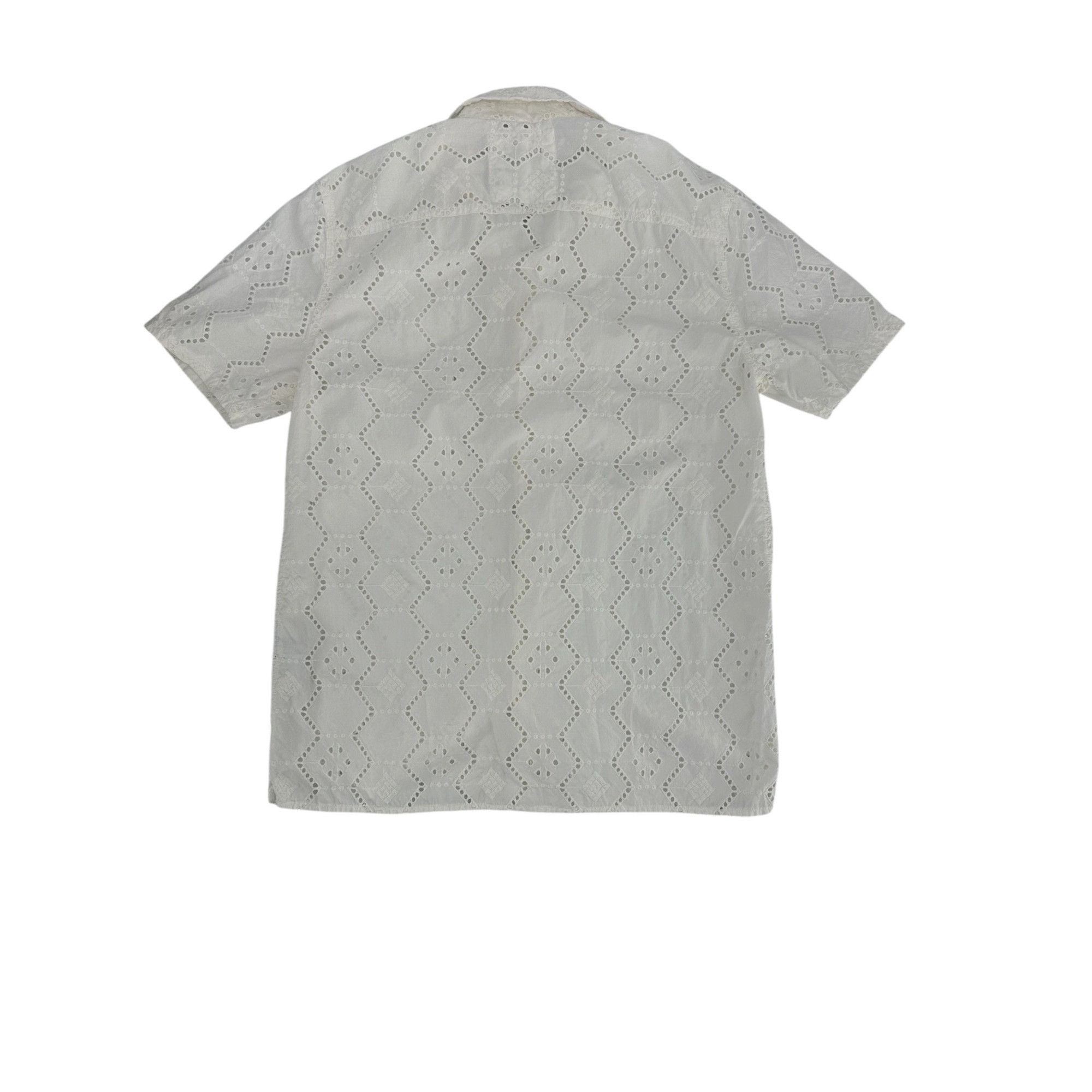 Hollister Hollister Shirt - White Eyelet Button-Up - Size Small Size US S / EU 44-46 / 1 - 5 Thumbnail