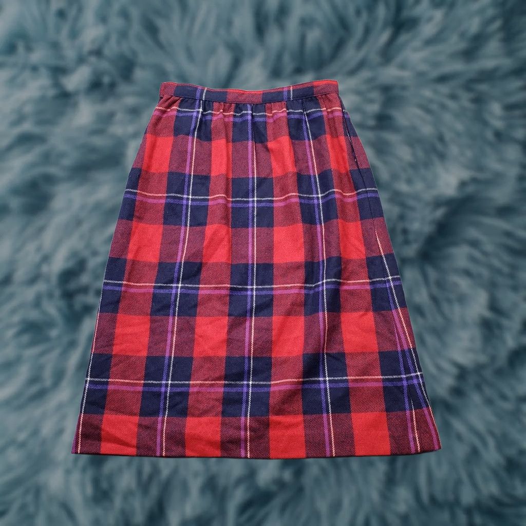 Vintage Haberdashery Collection Skirt Women Size 10P Womens Short Plaid Pleated Lined Made USA Size 32" / US 10 / IT 46 - 1 Thumbnail