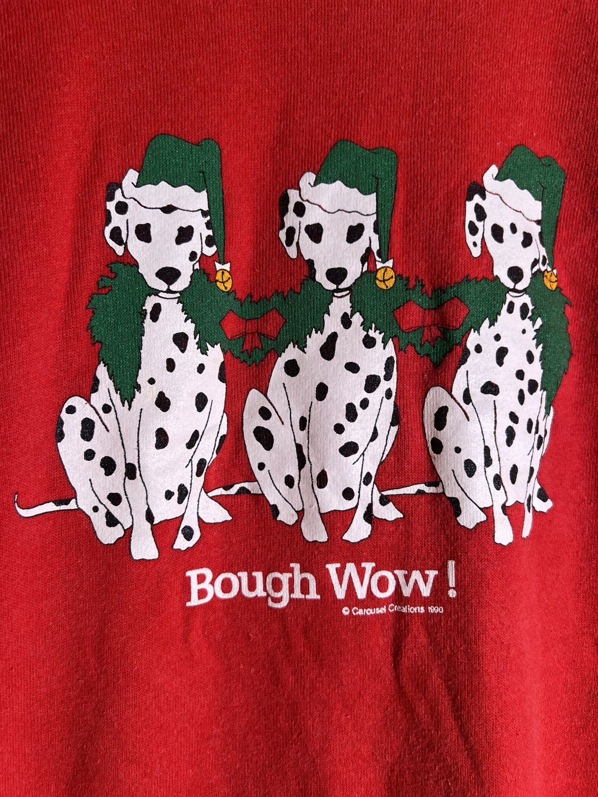 Vintage 90’s Vintage Bough Wow Dalmation Christmas Retro Sweatshirt Size US XL / EU 56 / 4 - 3 Thumbnail