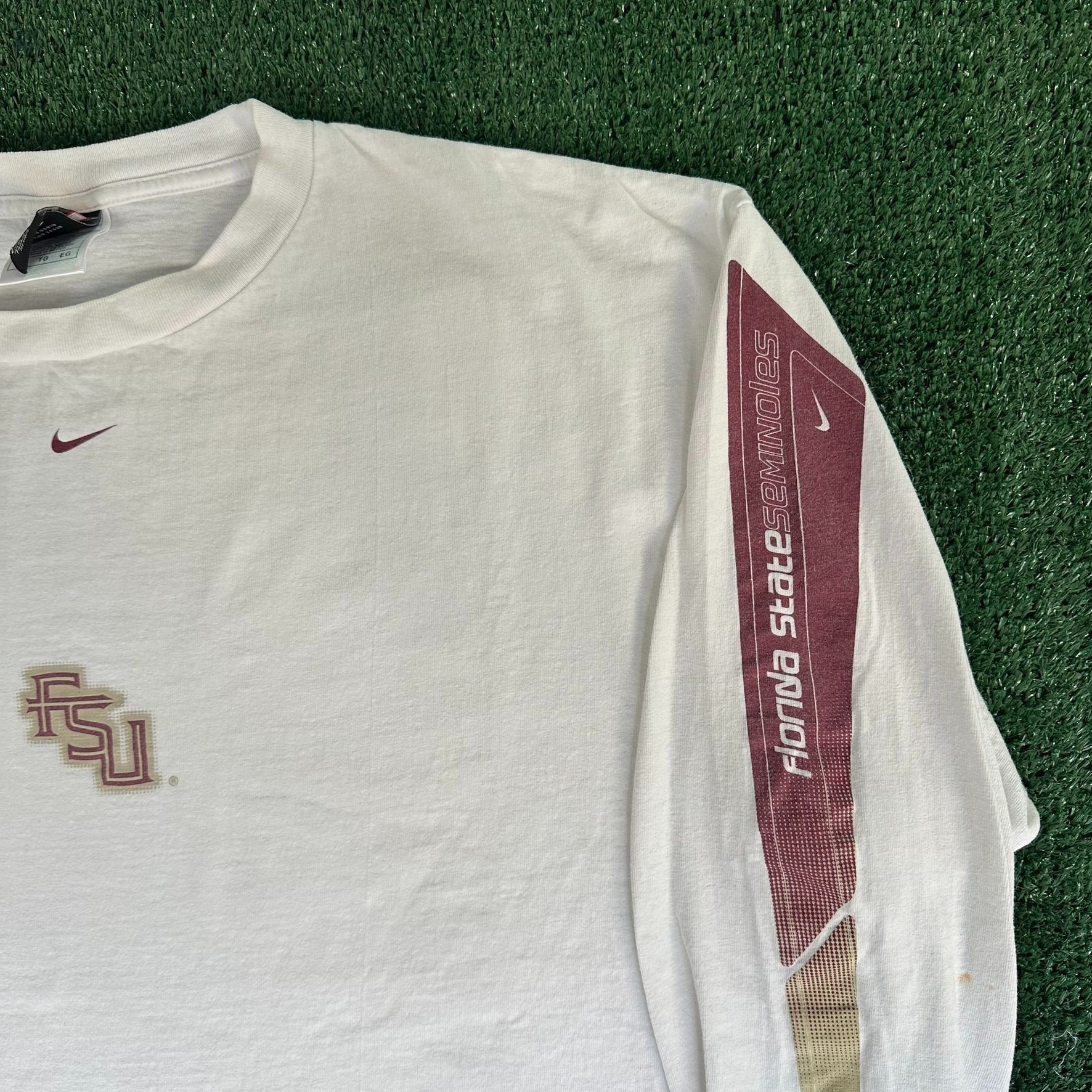 Nike Nike Florida State Seminoles T-Shirt FSU Center Swoosh Tee Size US XL / EU 56 / 4 - 4 Thumbnail