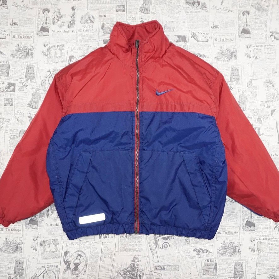 Nike Medium - Vintage Y2K Nike zip up puffer 1990s quilted jacket Size M / US 6-8 / IT 42-44 - 3 Thumbnail