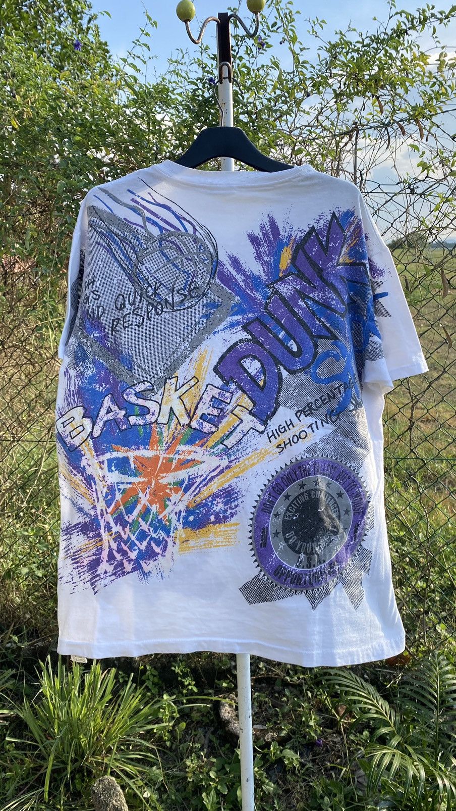 Vintage Rare Basketball Dunk Shoot OVP Tshirt Size US L / EU 52-54 / 3 - 2 Thumbnail