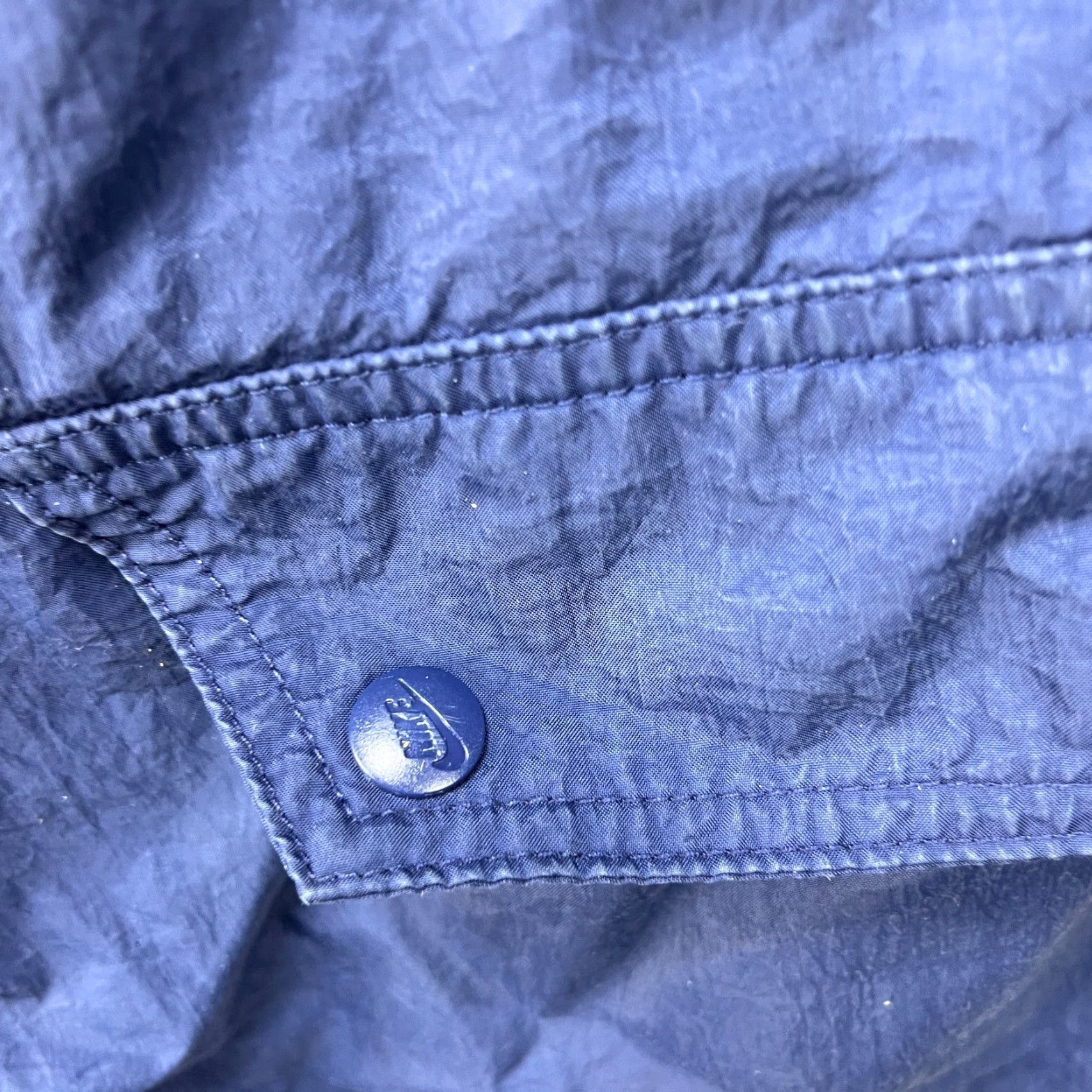 Nike VINTAGE Nike Air Windbreaker Anorak Jacket 2XL Mens Blue 90s Windbreaker Nike Air 90s Mens Size US XXL / EU 58 / 5 - 7 Thumbnail