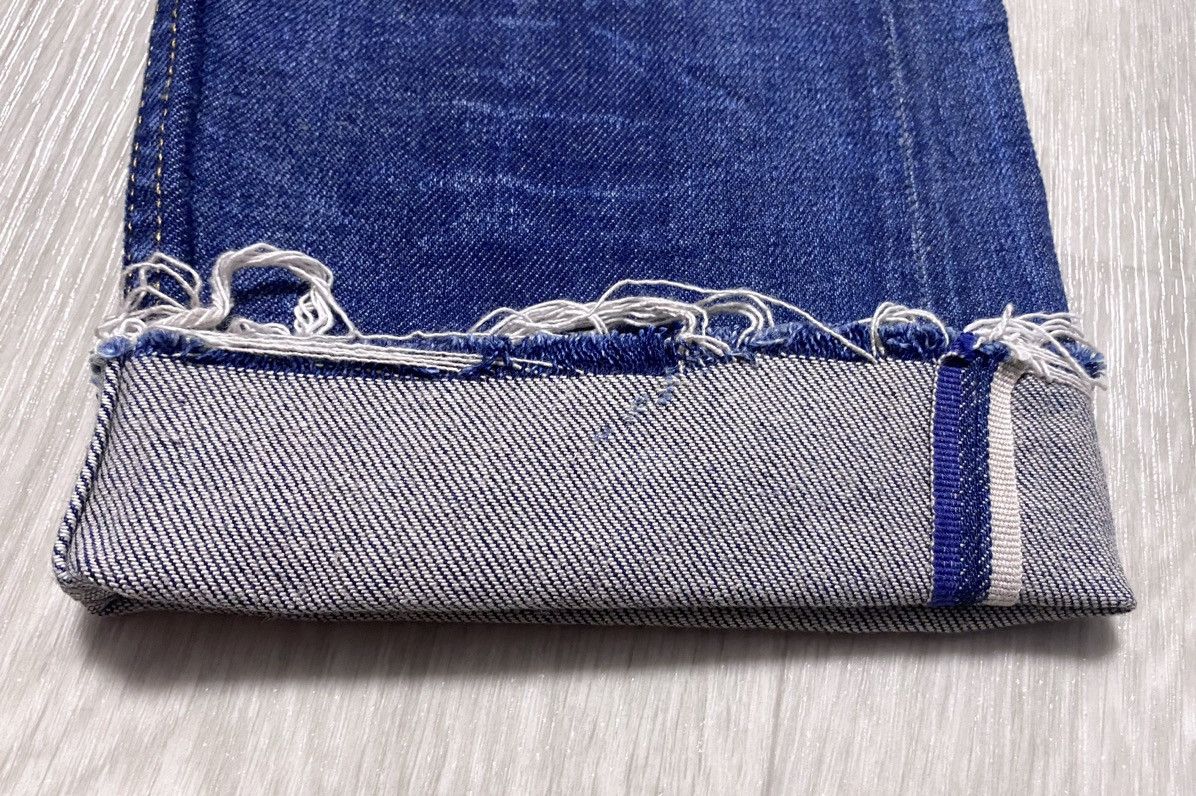 DENHAM Razor Washed Distressed Patchwork Stitched Fringed Torn Size US 30 / EU 46 - 10 Thumbnail