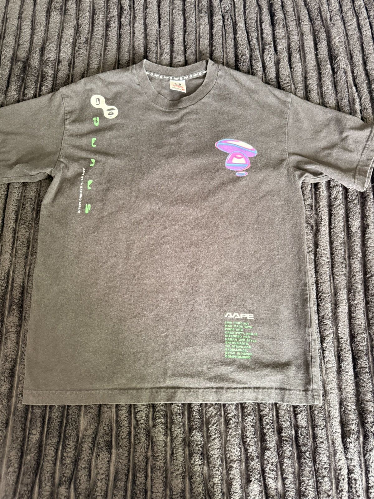 Aape Black Bape Tee Size US M / EU 48-50 / 2 - 1 Thumbnail
