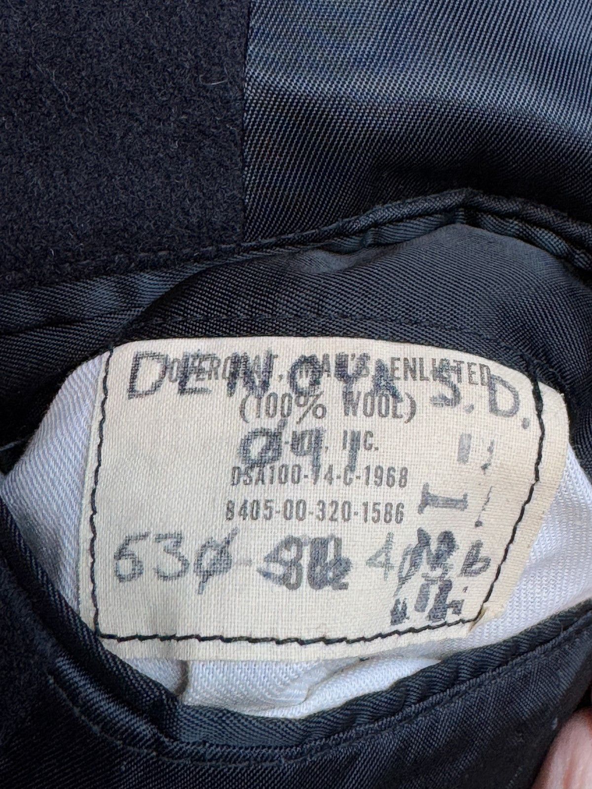 Vintage 1974 Vintage US Navy Wool Pea Coat Military Archive 38L Size US M / EU 48-50 / 2 - 11 Thumbnail