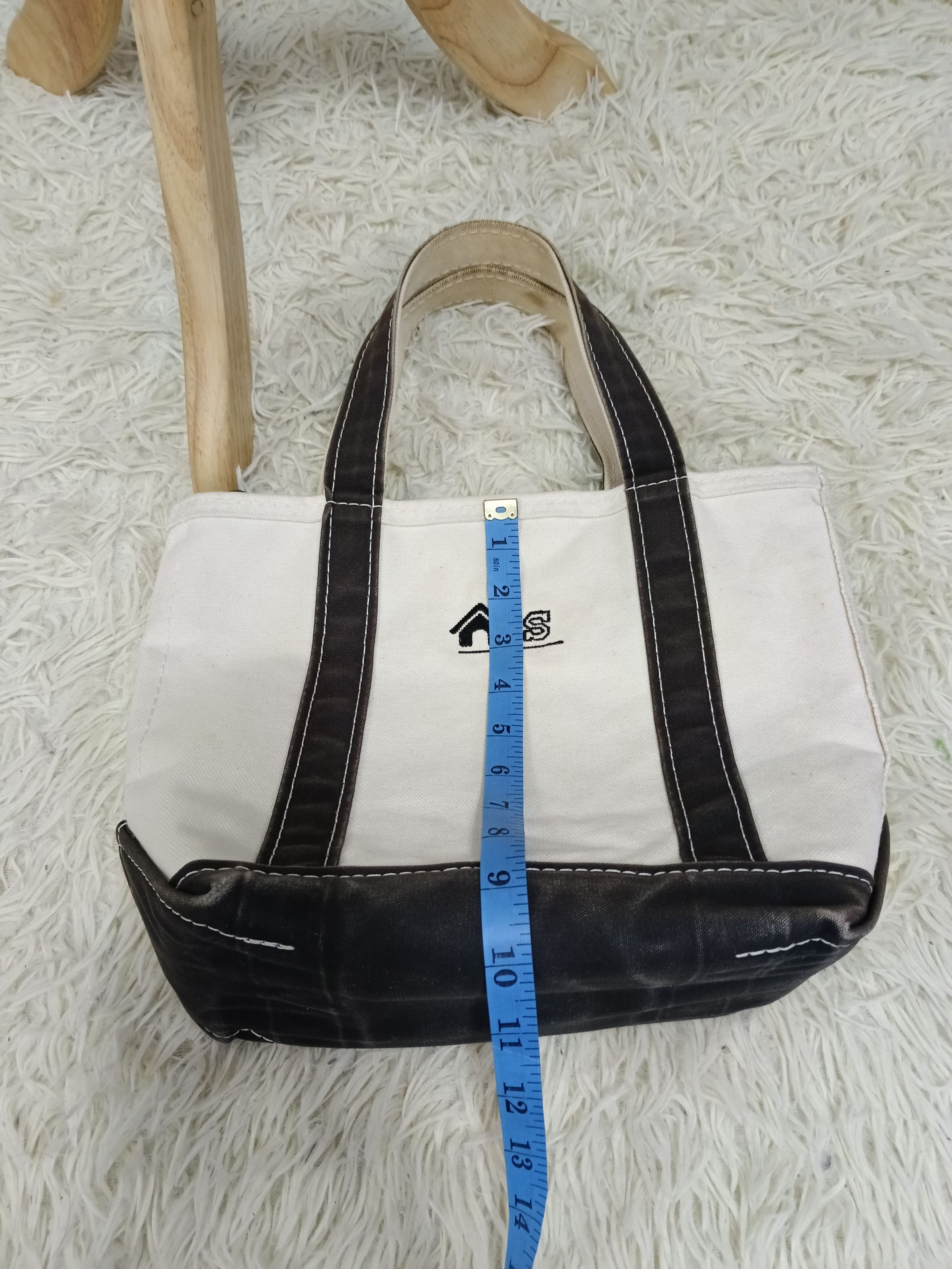 L.L. Bean DISTRESSED VINTGE L.L BEAN HARD CANVAS TOTE BAG Size ONE SIZE - 13 Thumbnail