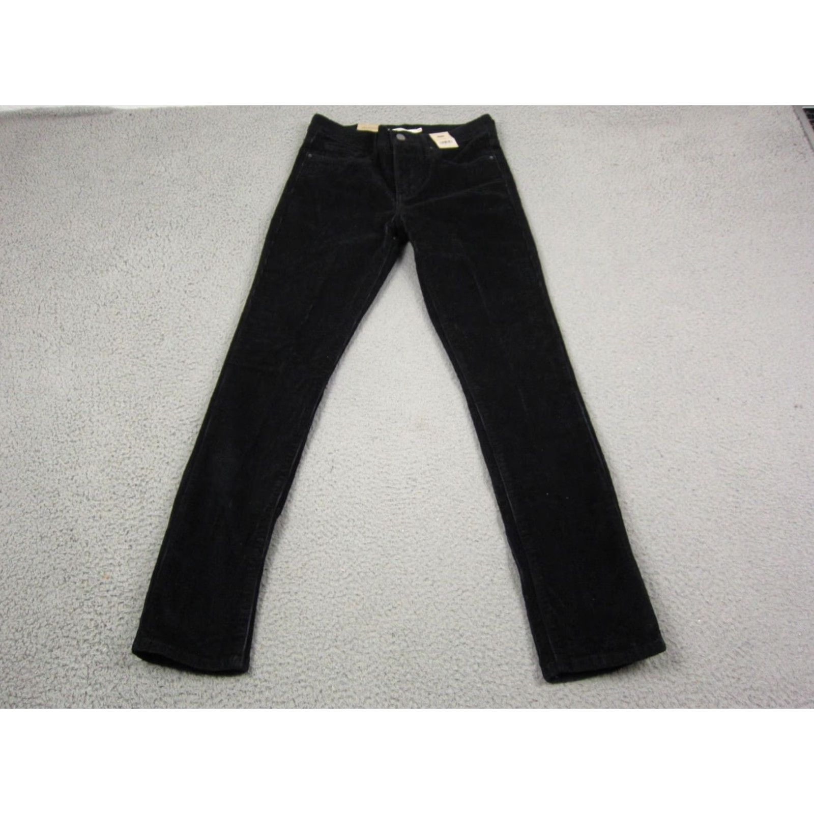 Levi's Levi's 311 Shaping Skinny Jeans Womens 29 x 28 Black Corduroy Cotton Button Zip Pockets Regular Stretch Size 29" - 2 Thumbnail