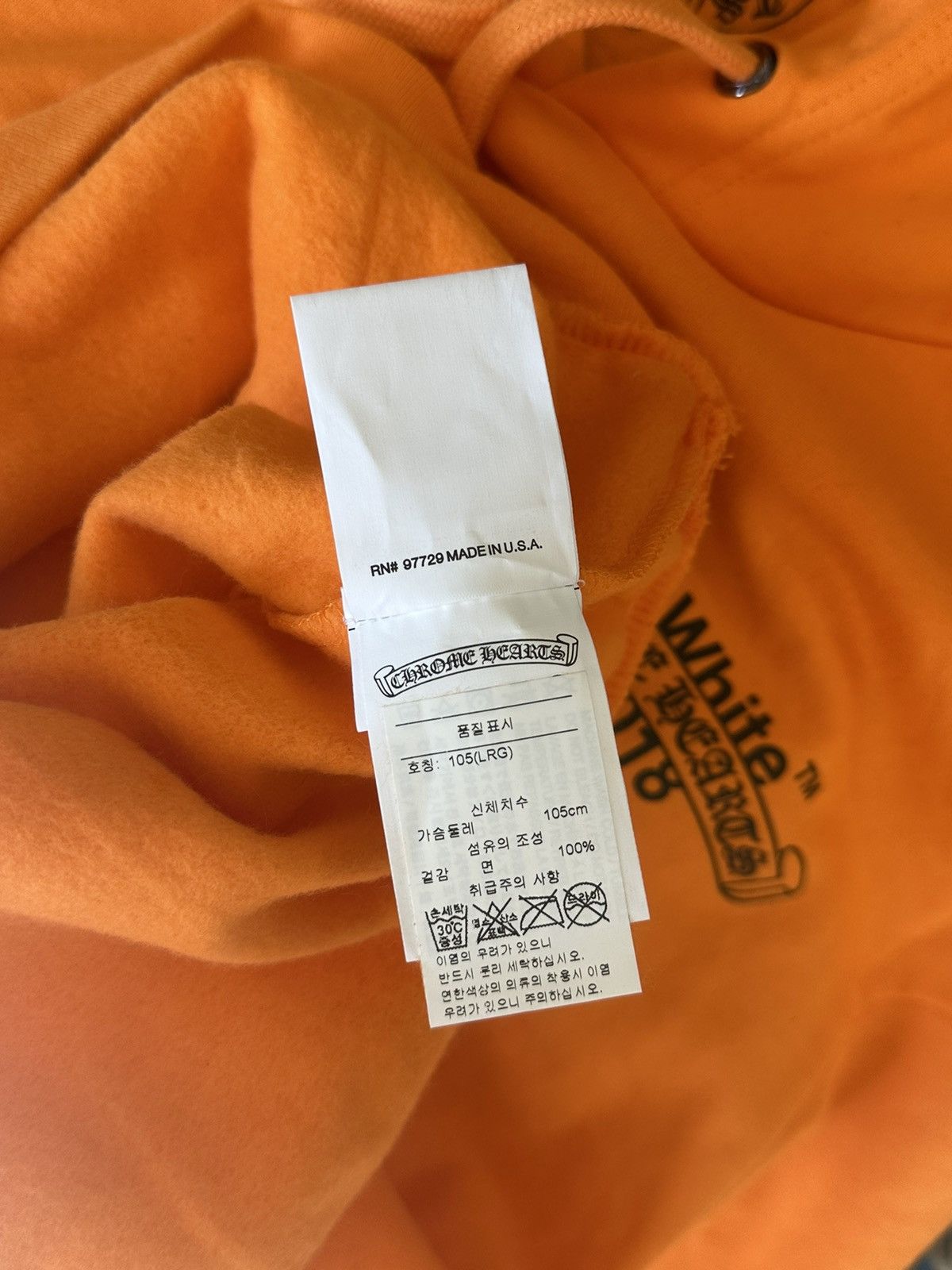Chrome Hearts × Off-White CHROME HEARTS OFF WHITE PATCH HOODIE Size US M / EU 48-50 / 2 - 6 Thumbnail