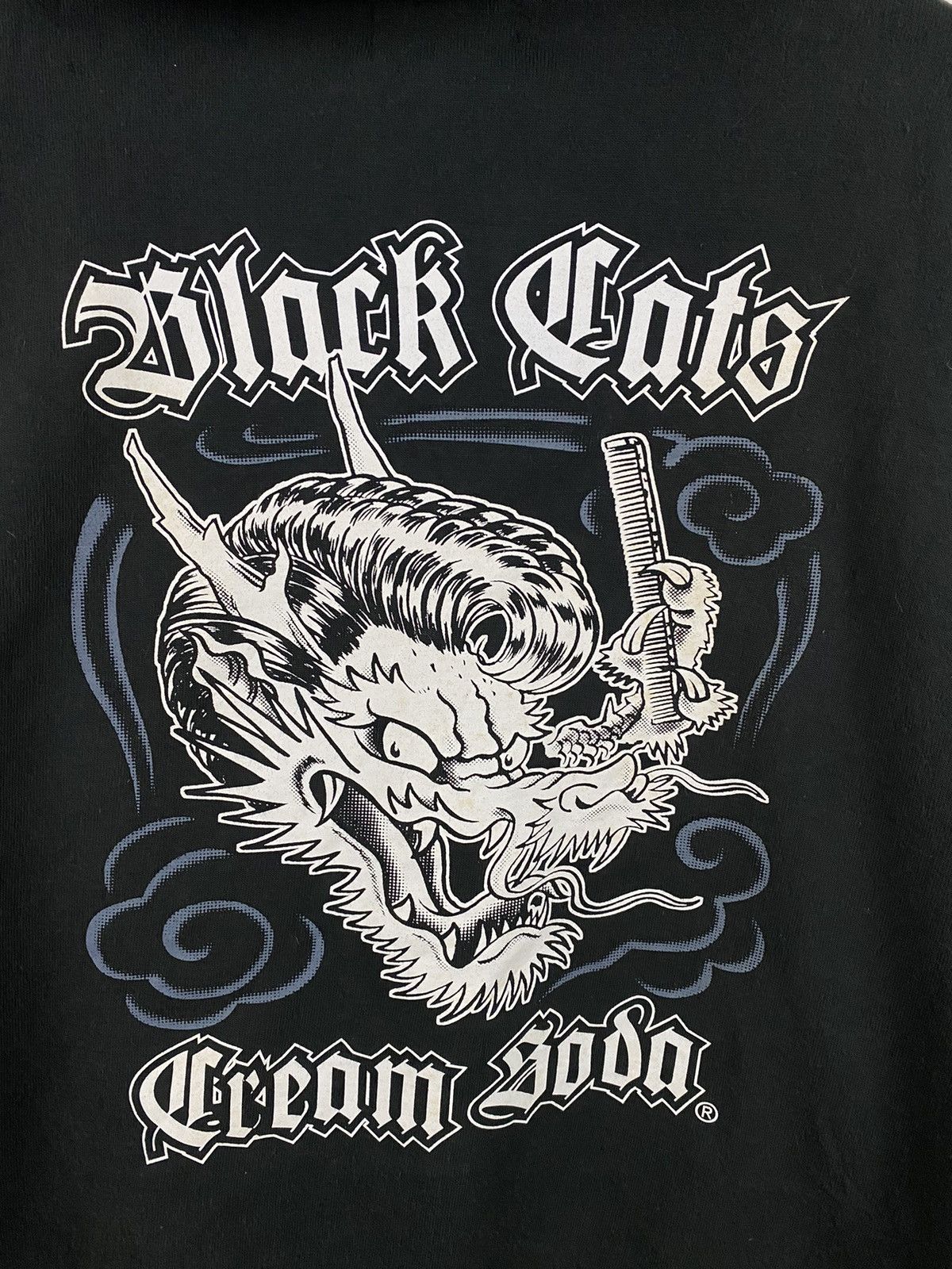 Band Tees × Vintage Vintage Black Cat Cream Soda Hoodies Zipper Size US M / EU 48-50 / 2 - 5 Thumbnail