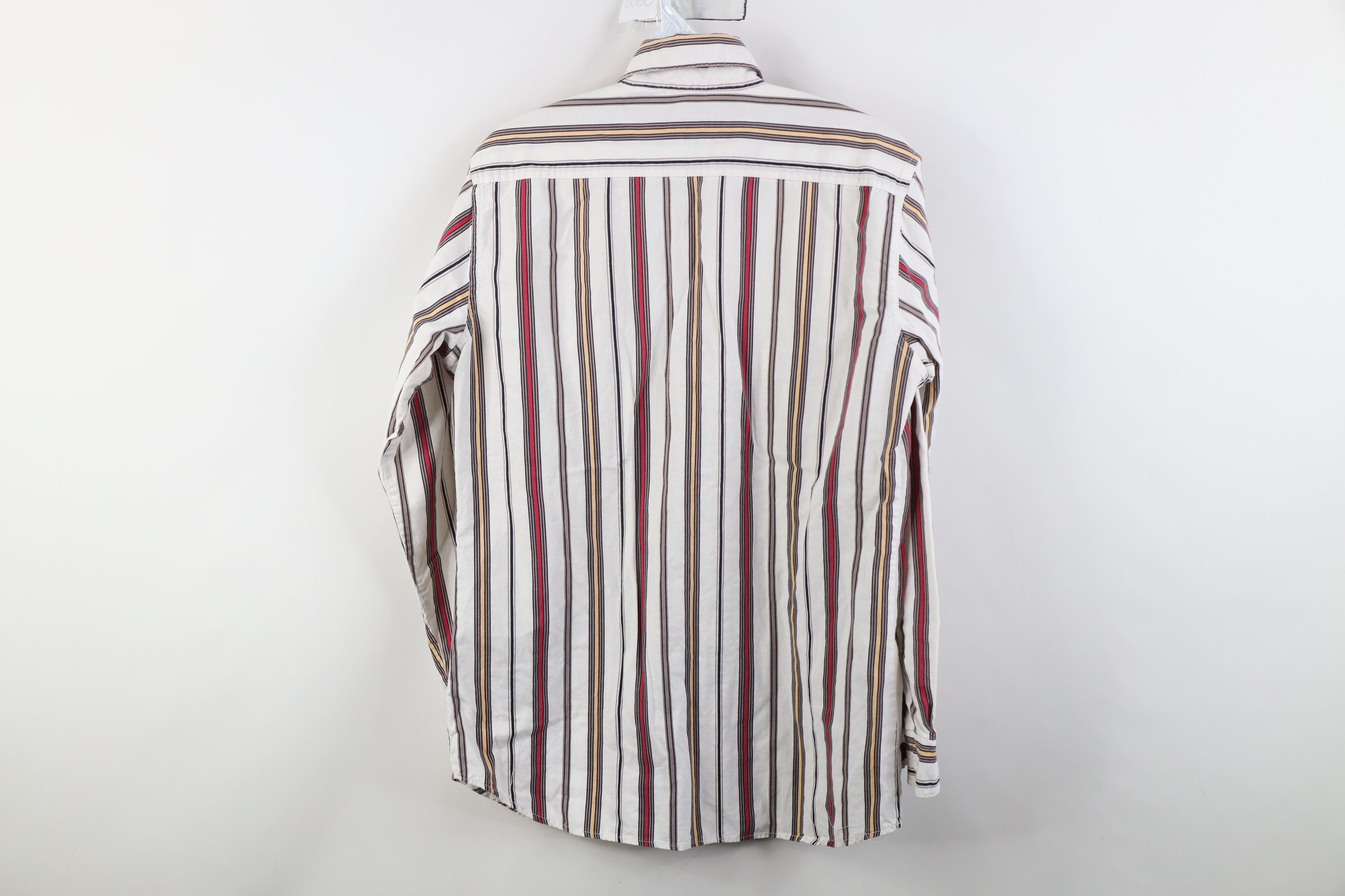 Vintage Vintage 90s Streetwear Block Collared Button Down Shirt Size US S / EU 44-46 / 1 - 10 Thumbnail