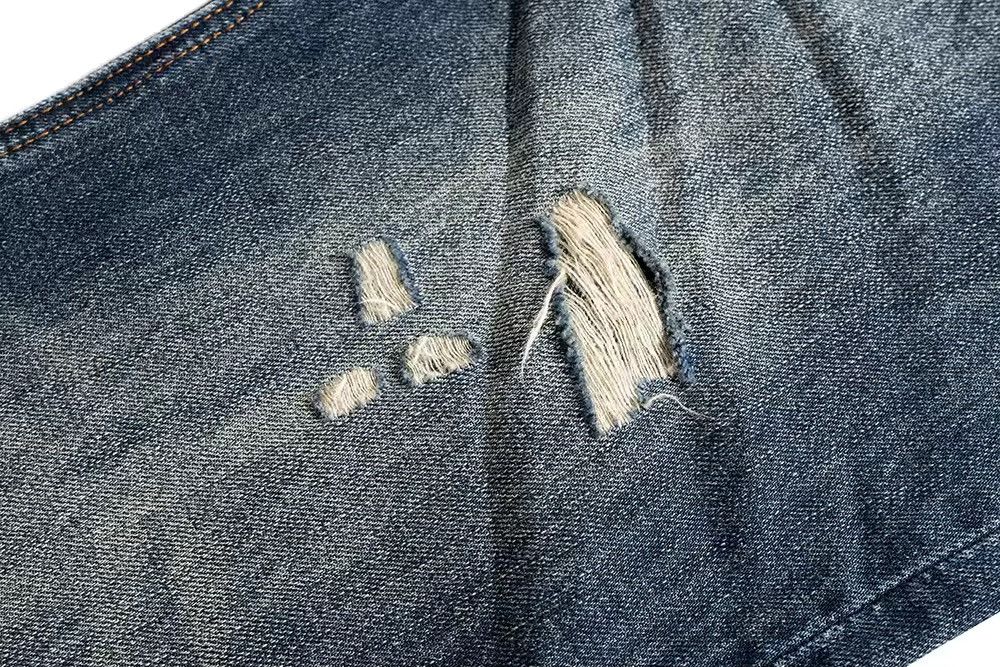 Japanese Brand × Jean Vintage Baggy Washed Hole Boot Cut Size US 31 - 7 Thumbnail